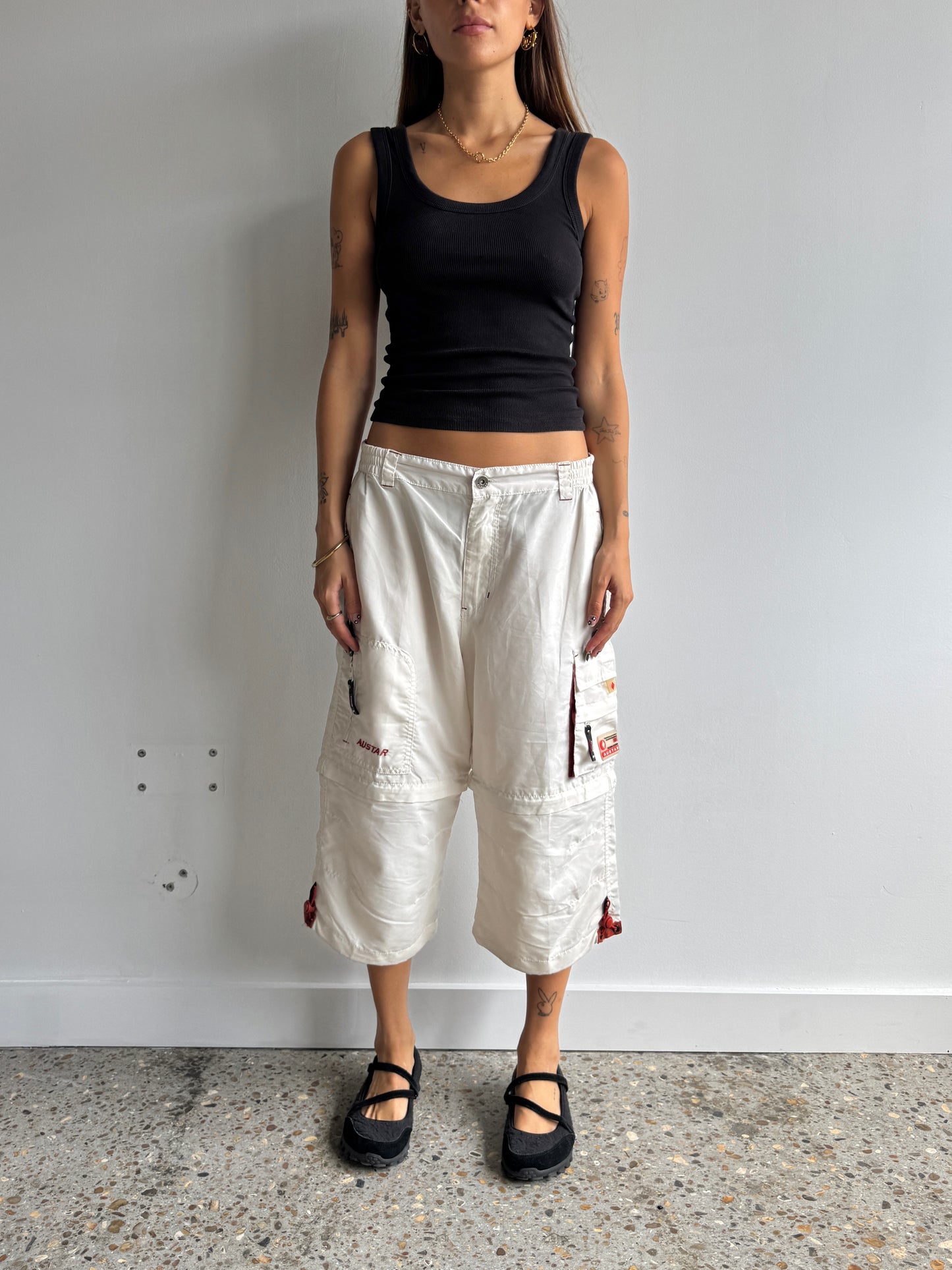Baggy Cargo Capris - Size S