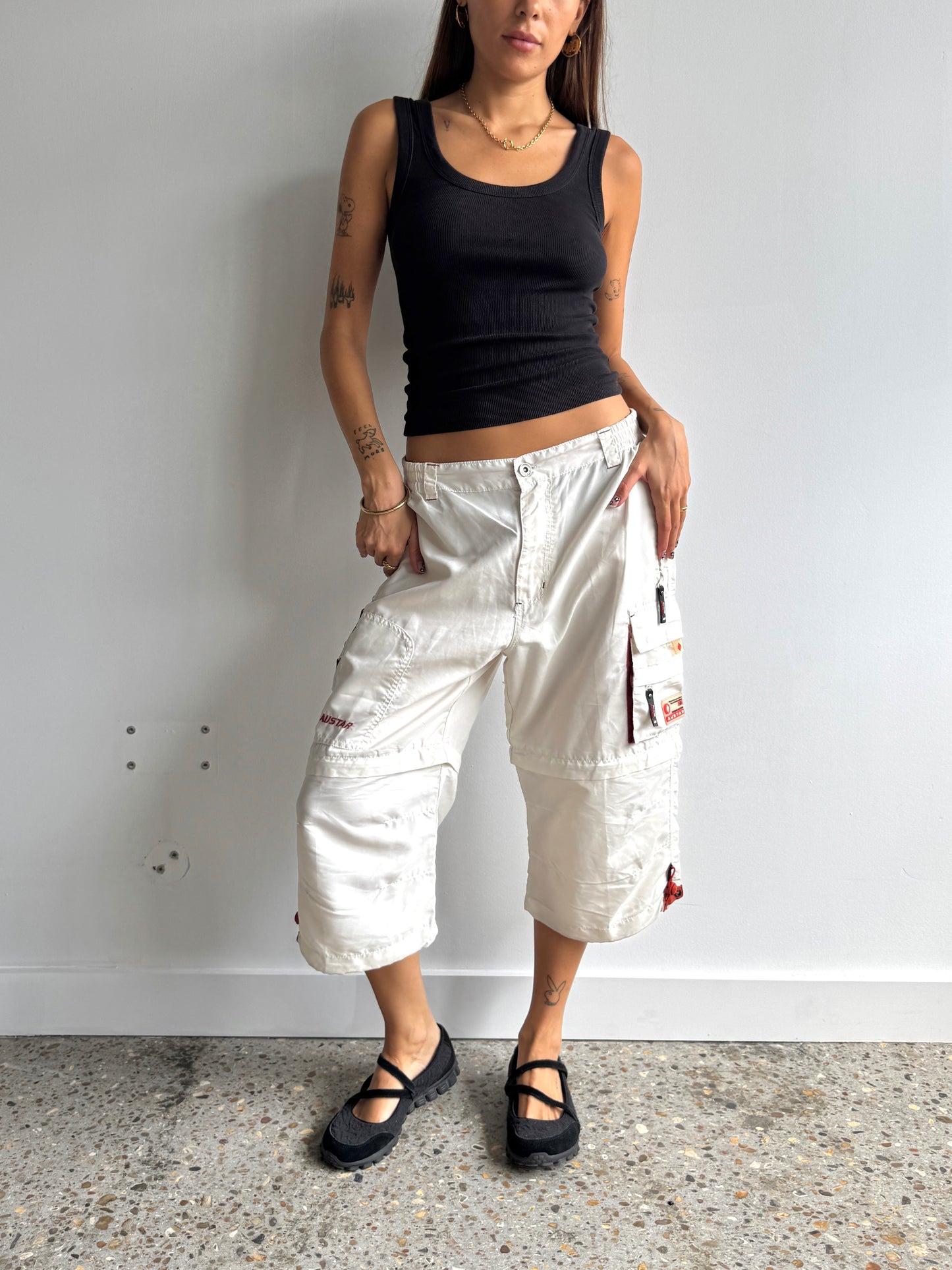 Baggy Cargo Capris - Size S