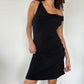 Asymmetric Slinky Dress · Size S