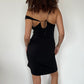 Asymmetric Slinky Dress · Size S