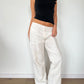 Ruched Wide Leg Trousers · Size M