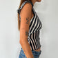 Mesh Stripe Top - Size XS