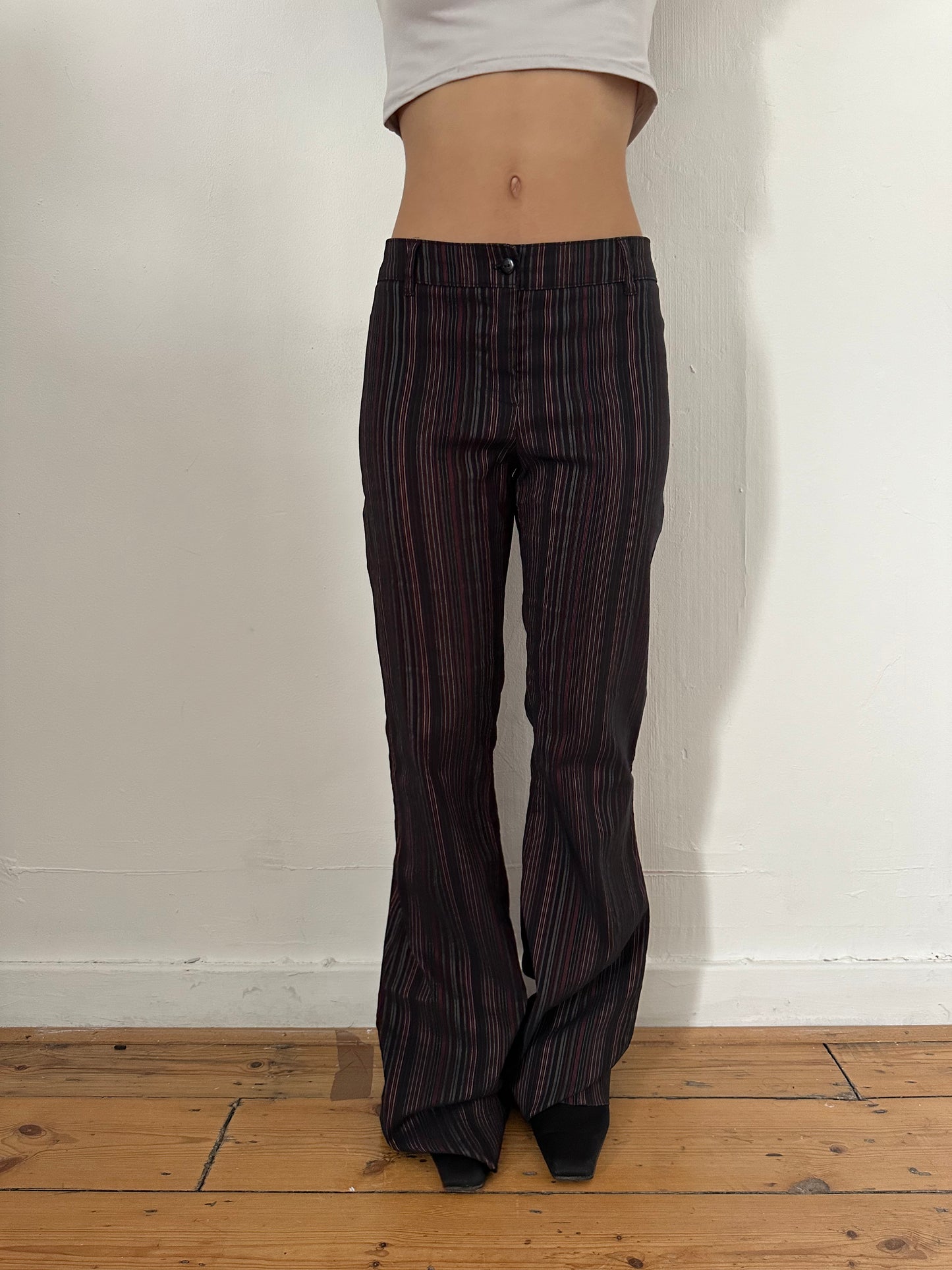 90's Pinstripe Trousers | Size S