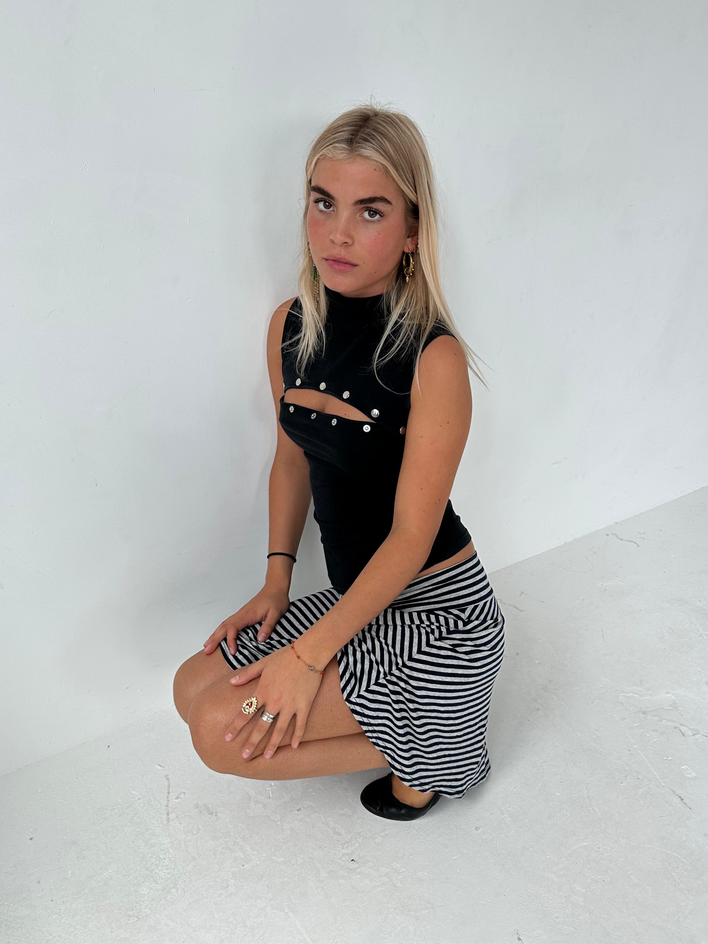 stripe skirt — size xs/s