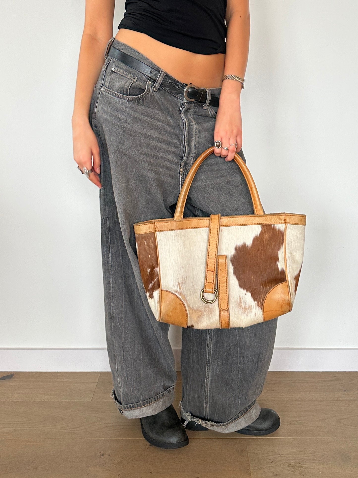 Cow Hide Handbag