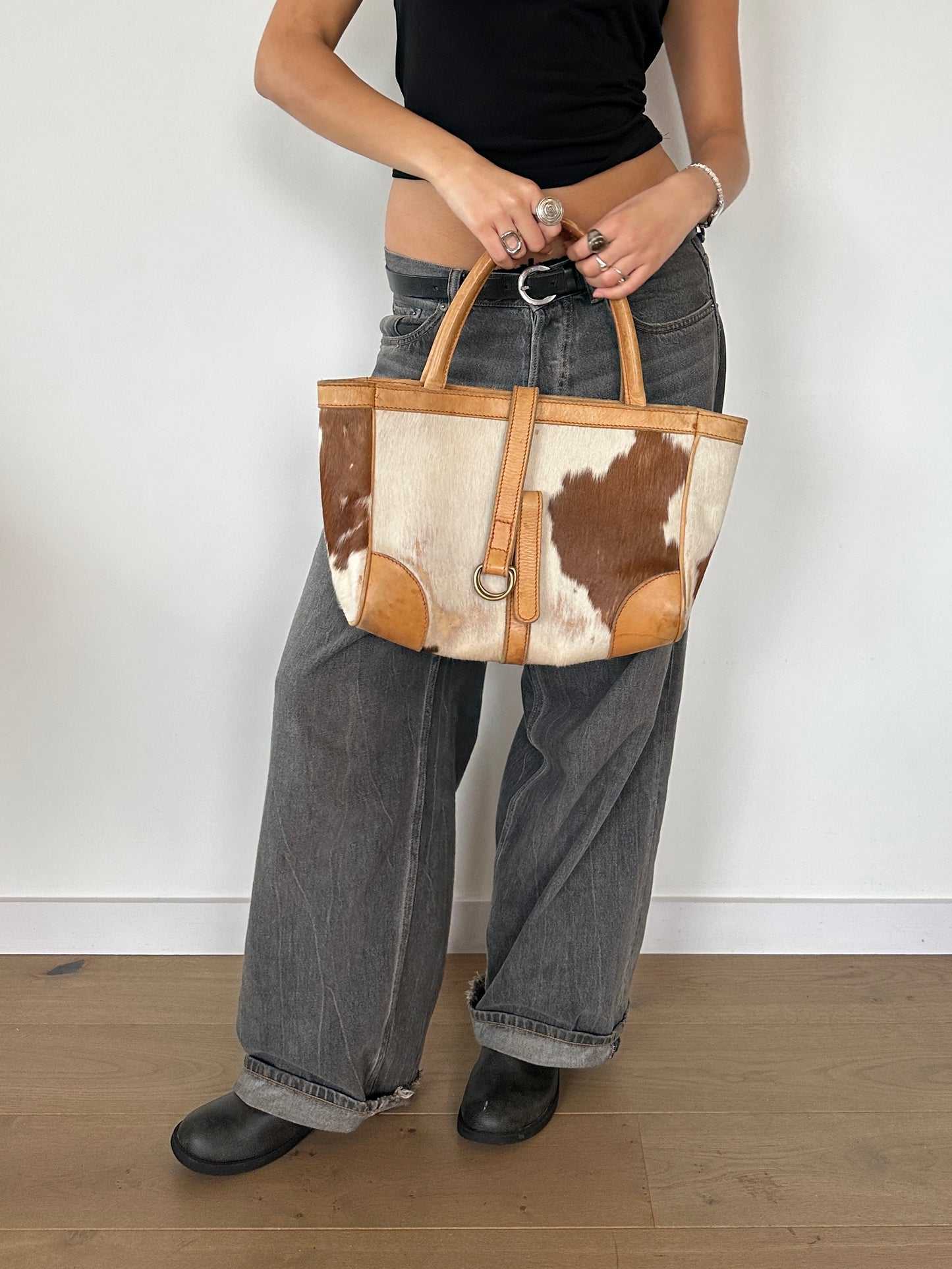 Cow Hide Handbag