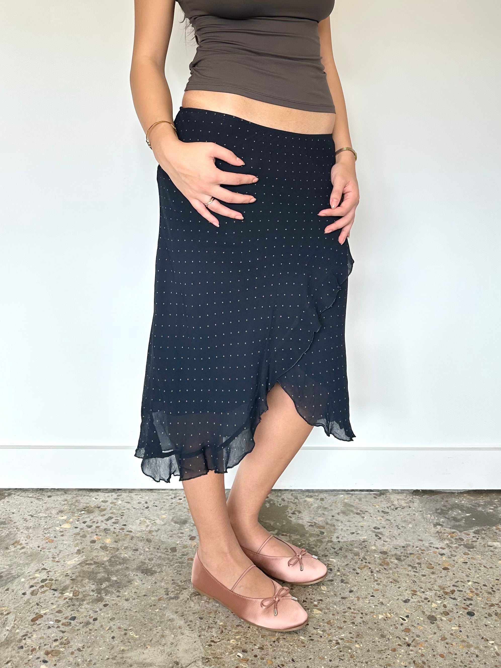 polka dot skirt — size xs/s