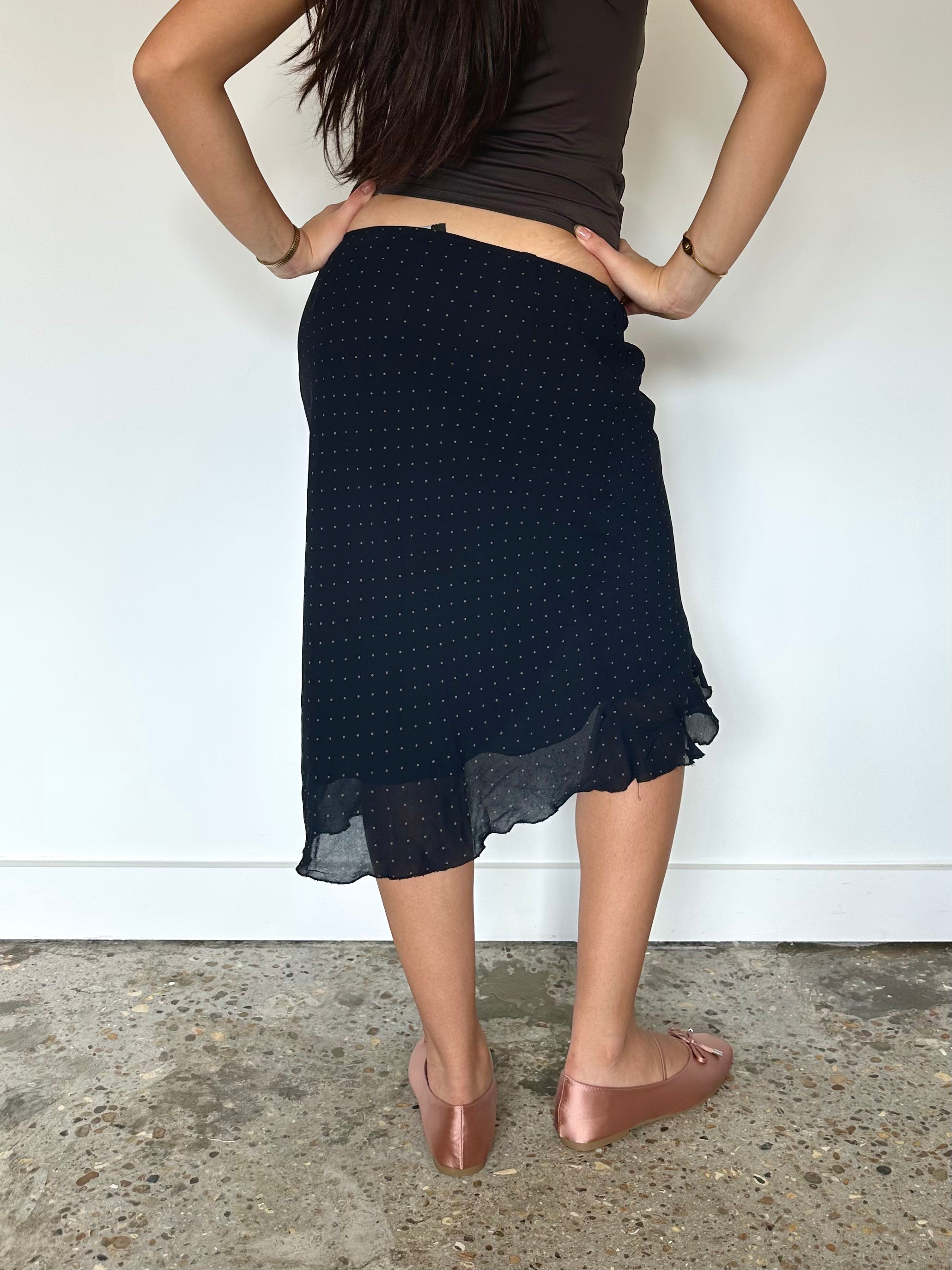 polka dot skirt — size xs/s