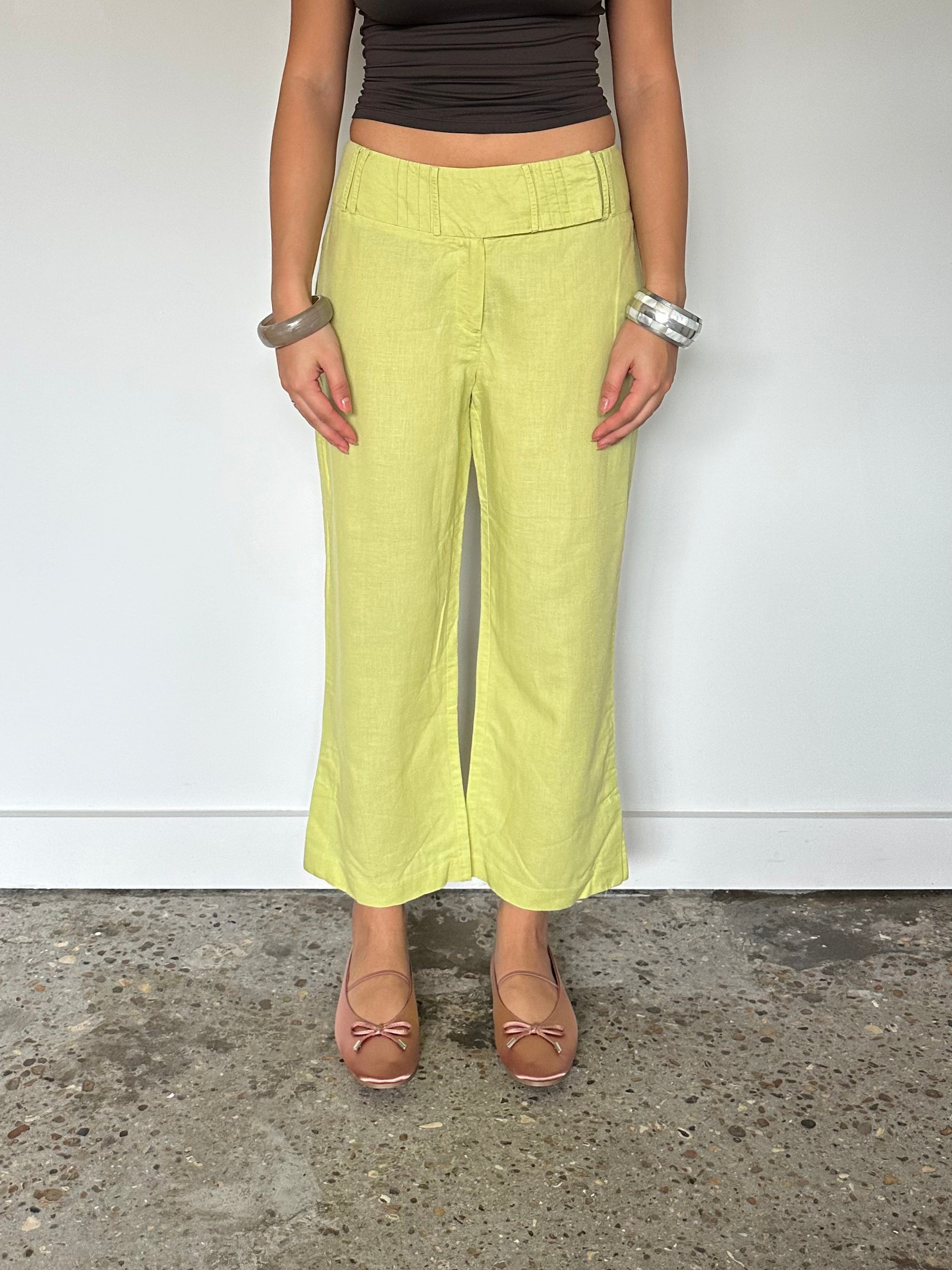 low rise capris — size s