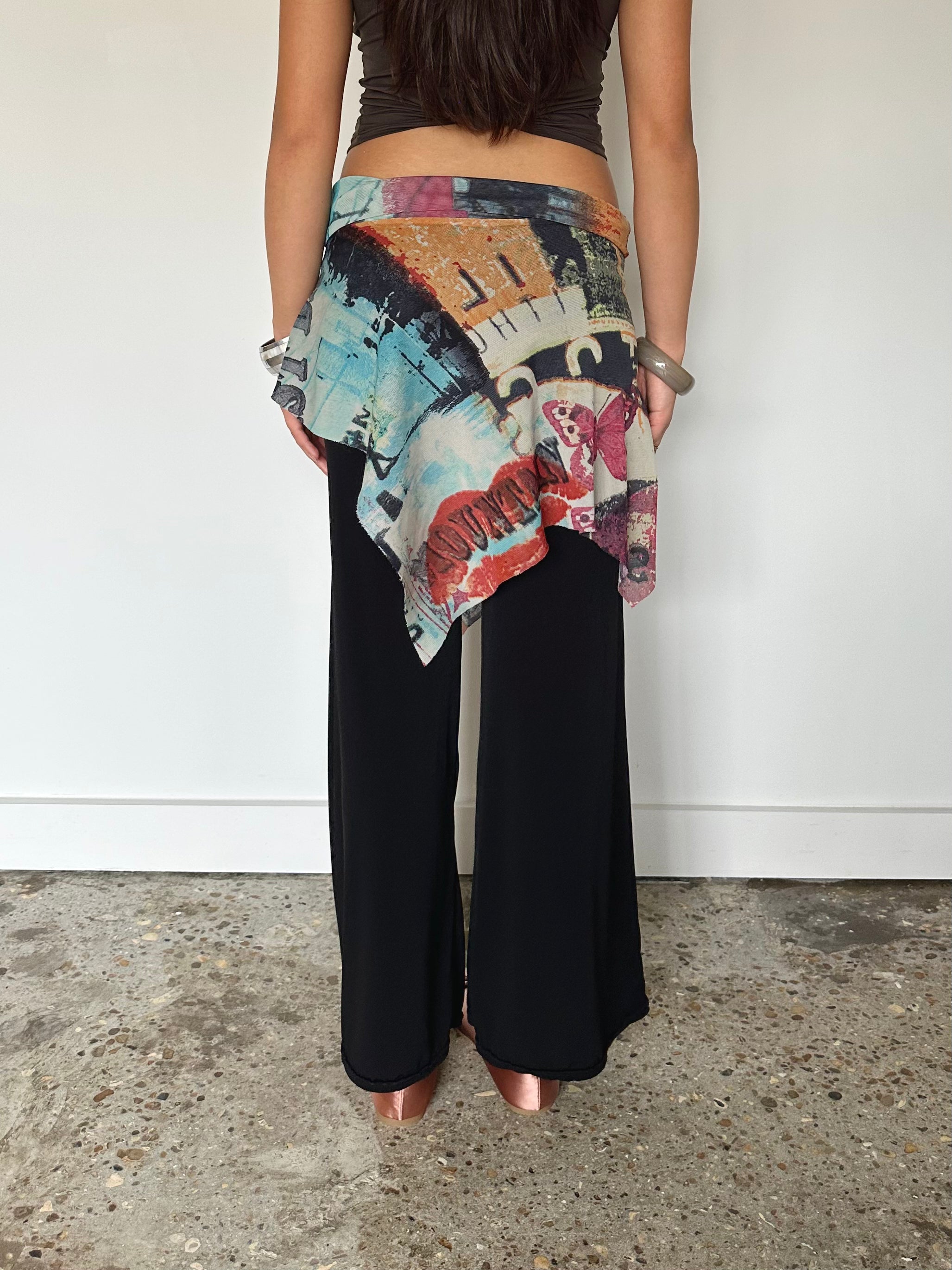 skirt overlay trousers — size s