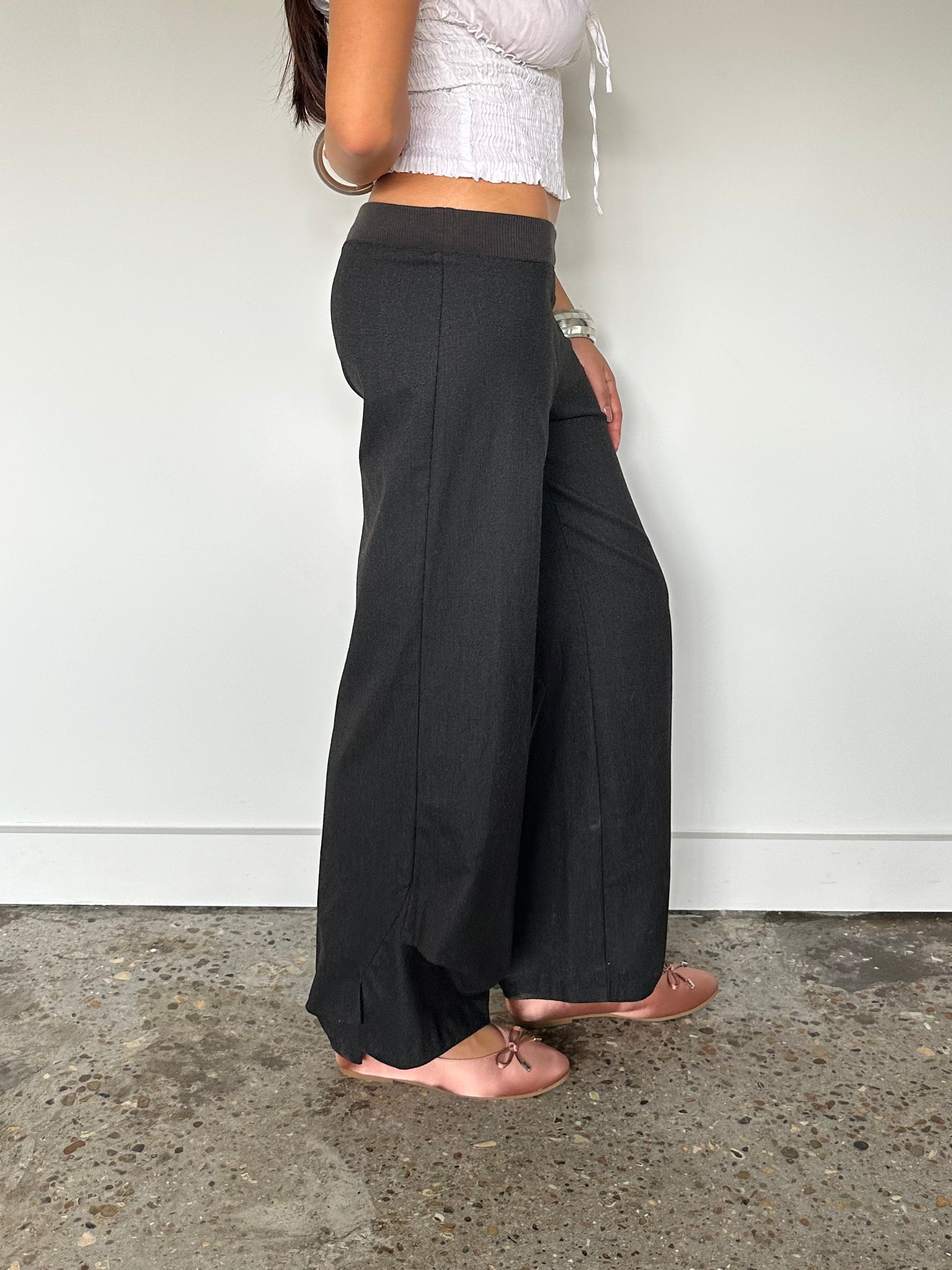 cop copine low rise trousers — size s/m