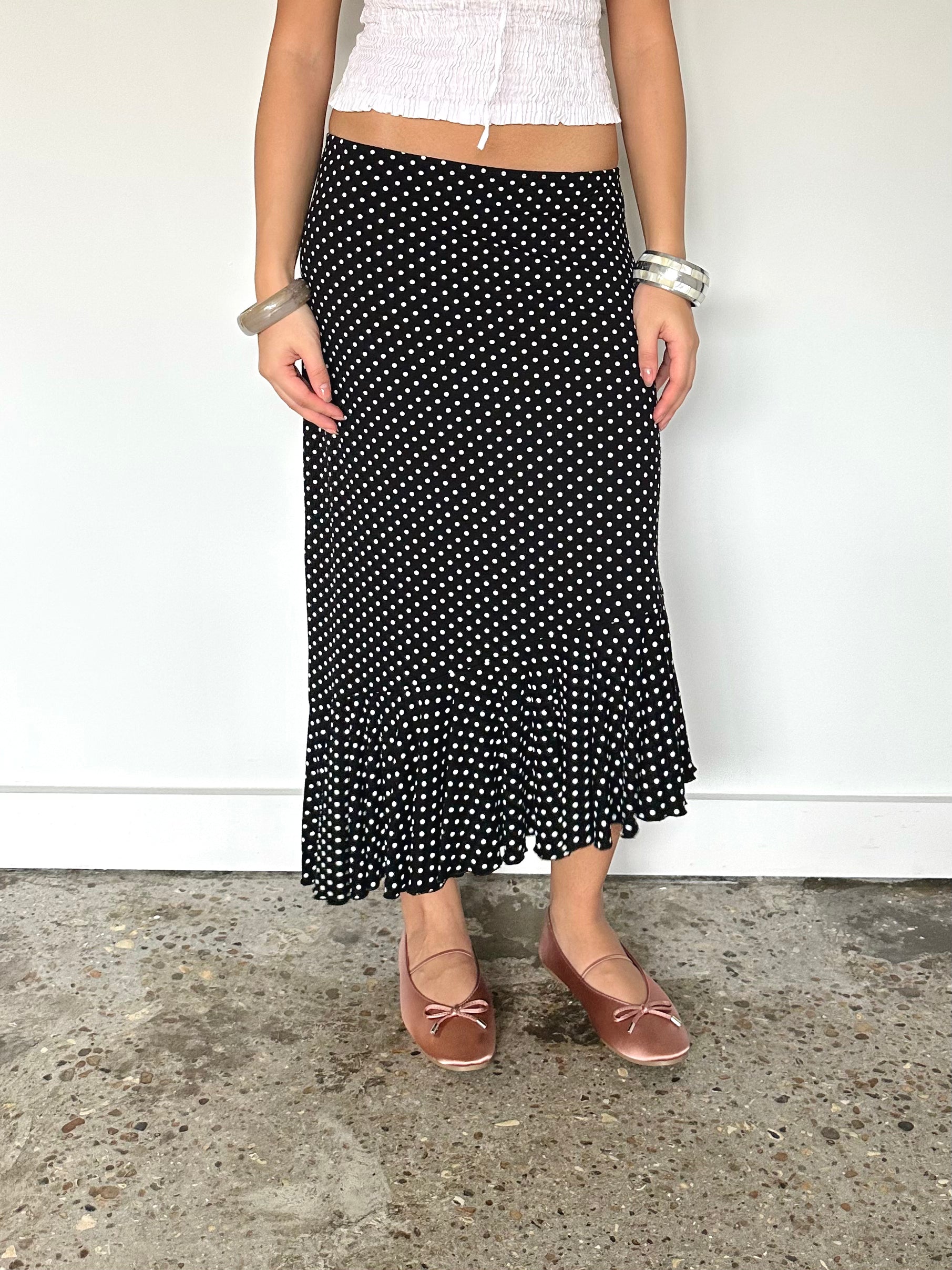 polka dot skirt — size xs/s