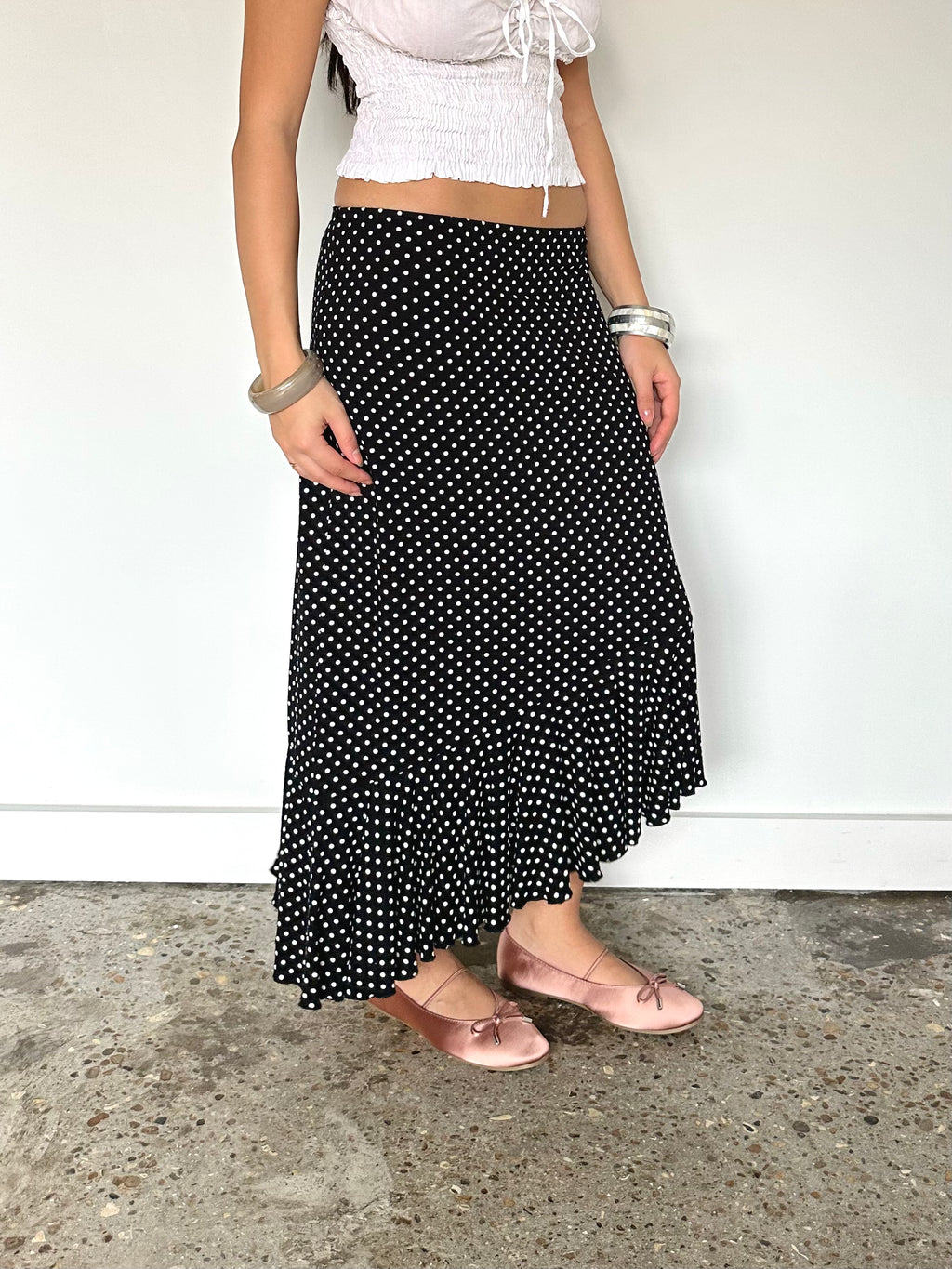 polka dot skirt — size xs/s