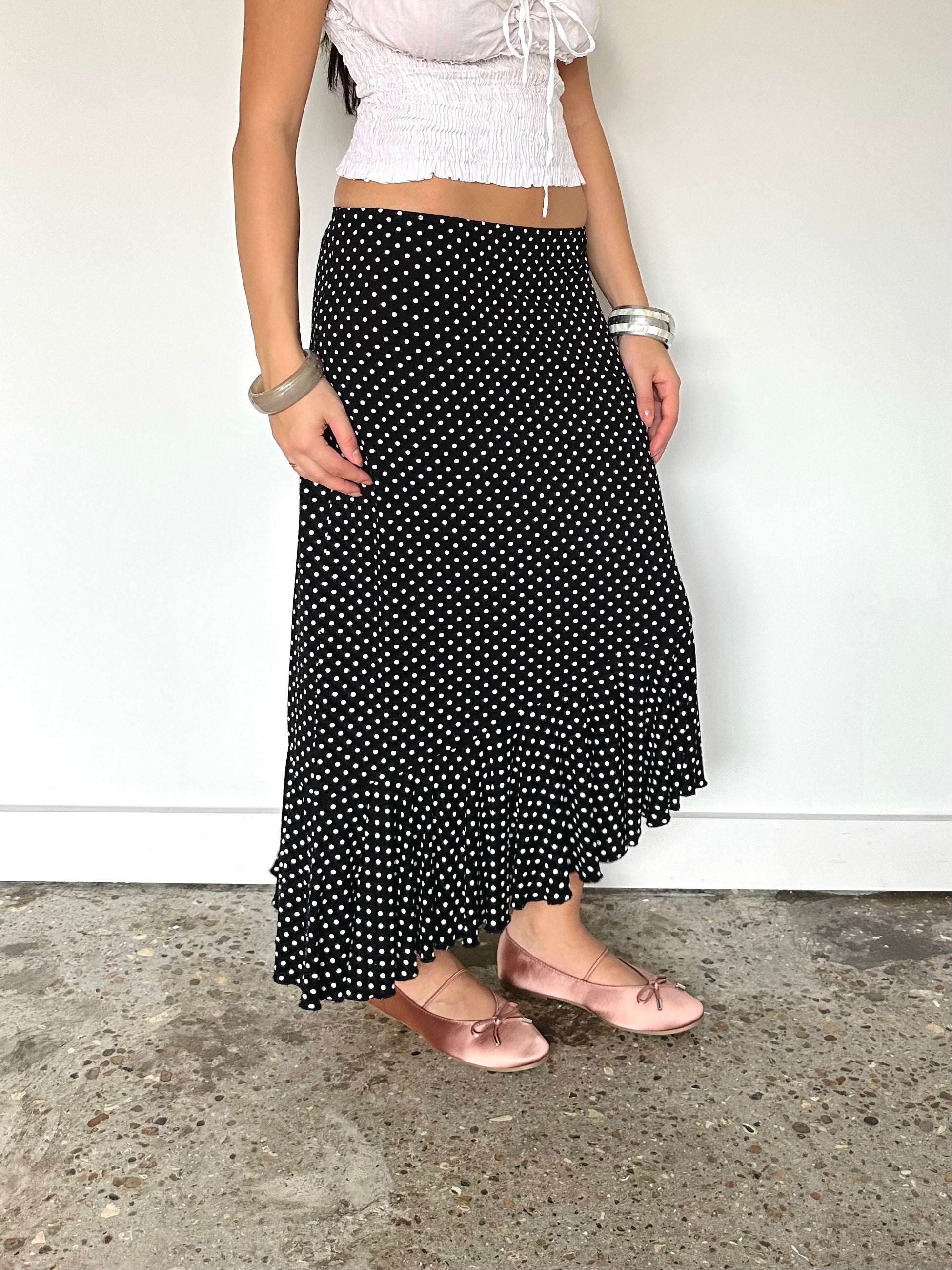 polka dot skirt — size xs/s