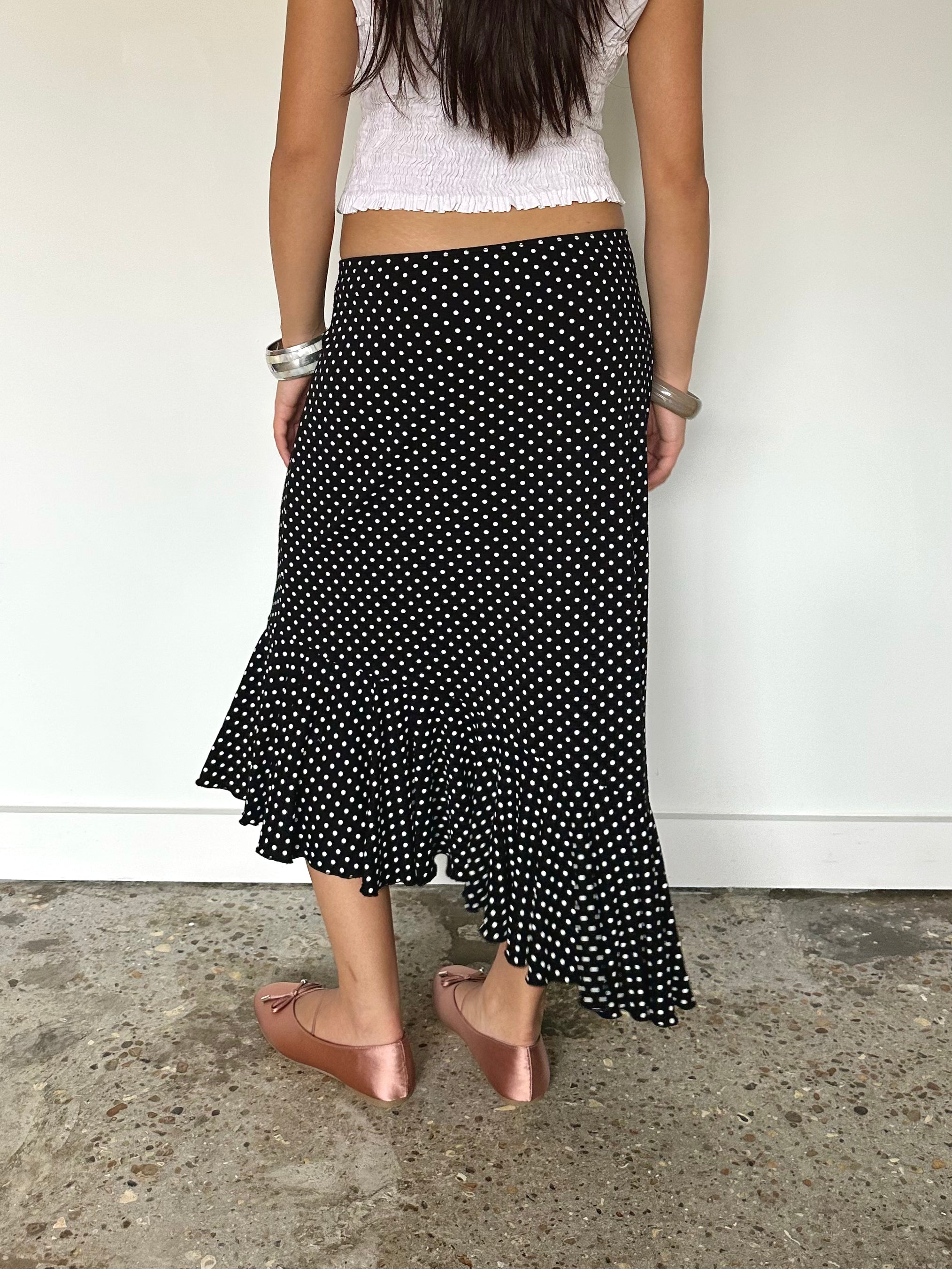 polka dot skirt — size xs/s