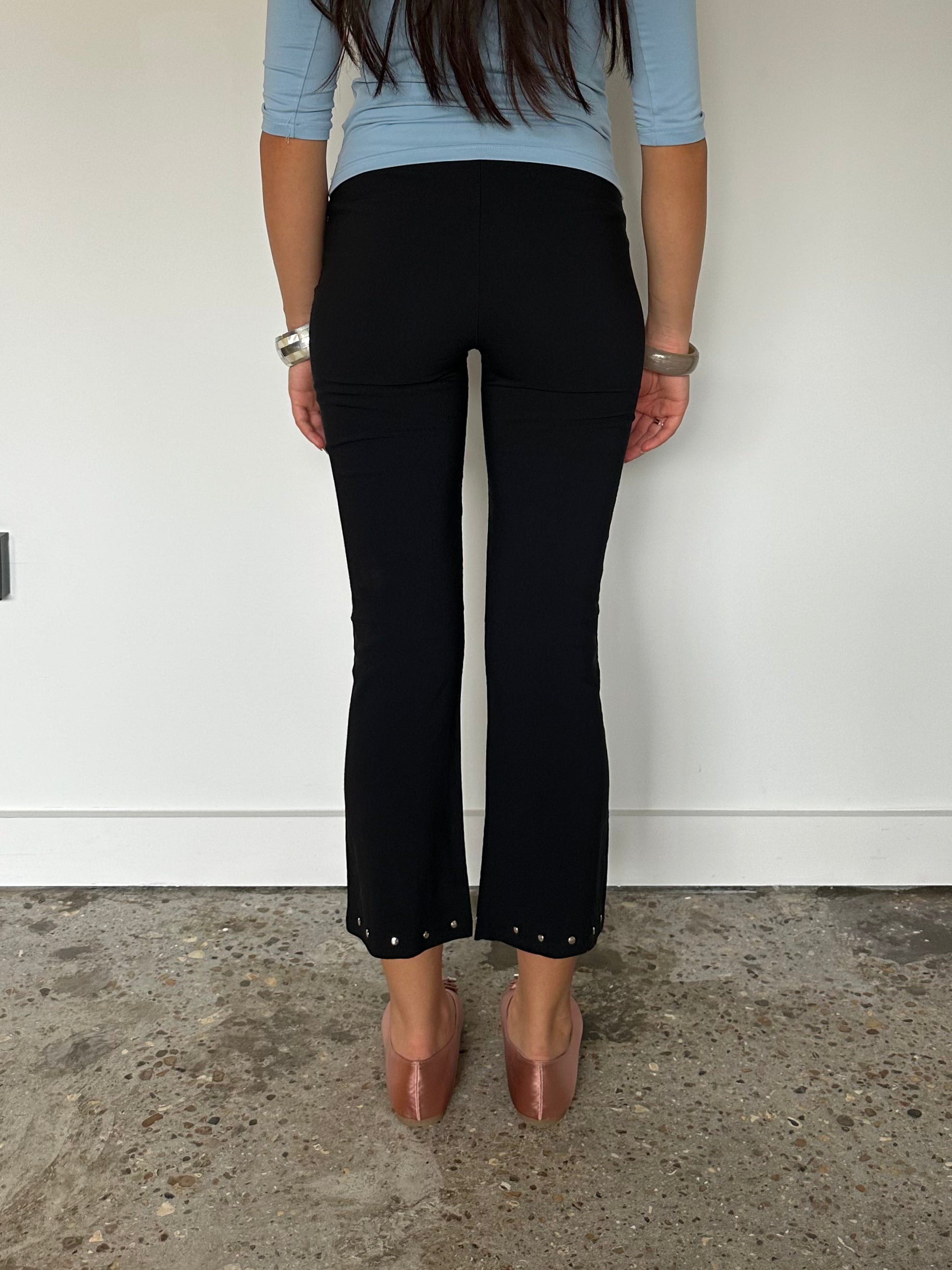 studded capris — size xs