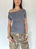 asymmetric knit top — size s