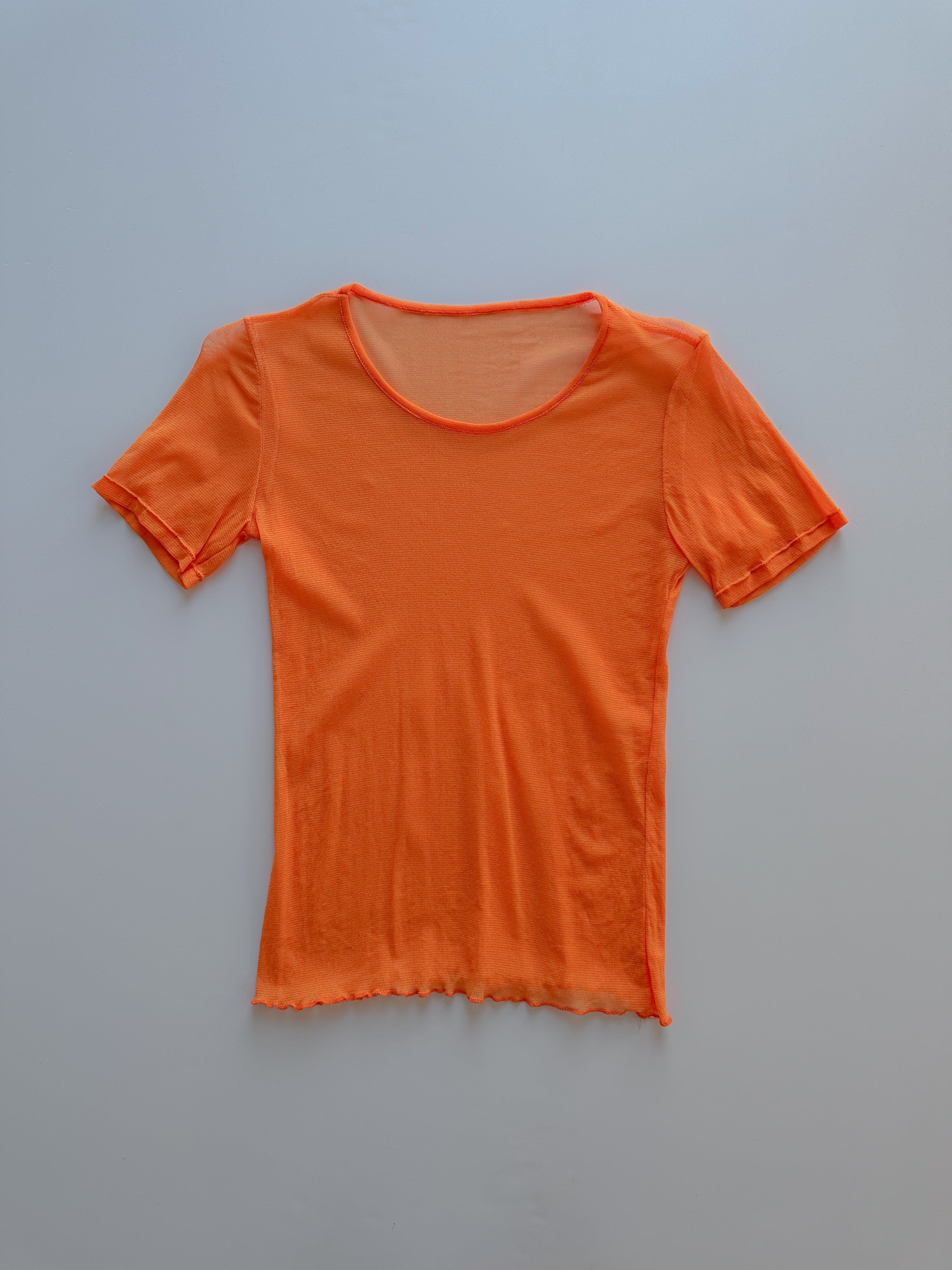 mesh baby tee / size small