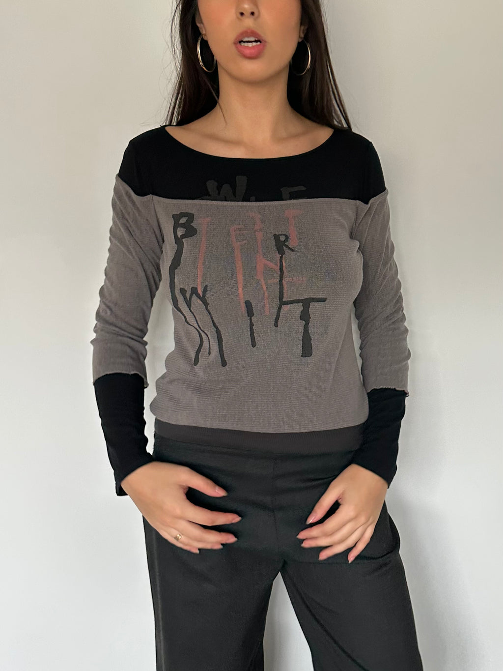 cop copine long sleeve top — size s/m