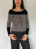 cop copine long sleeve top — size s/m