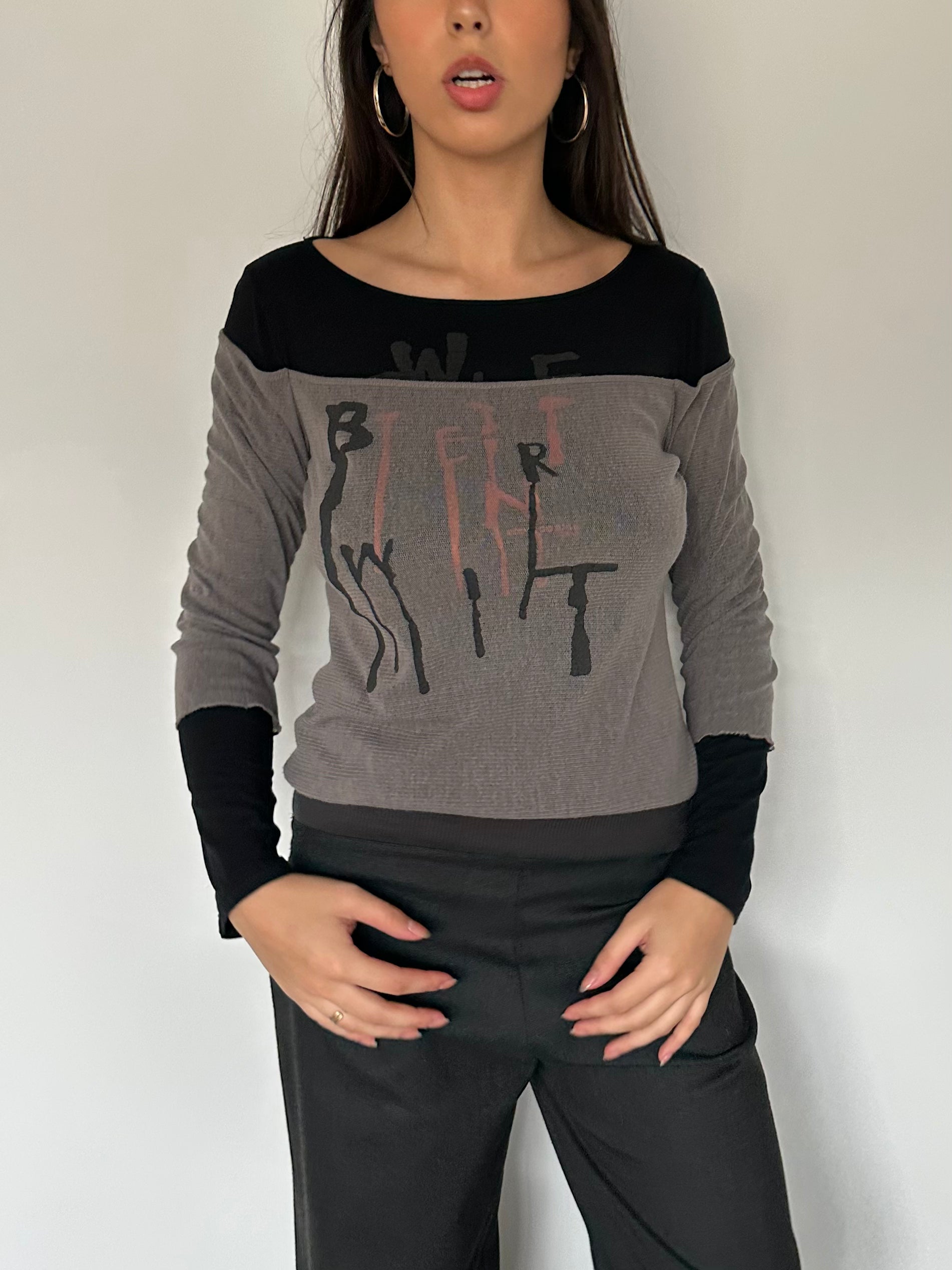 cop copine long sleeve top — size s/m