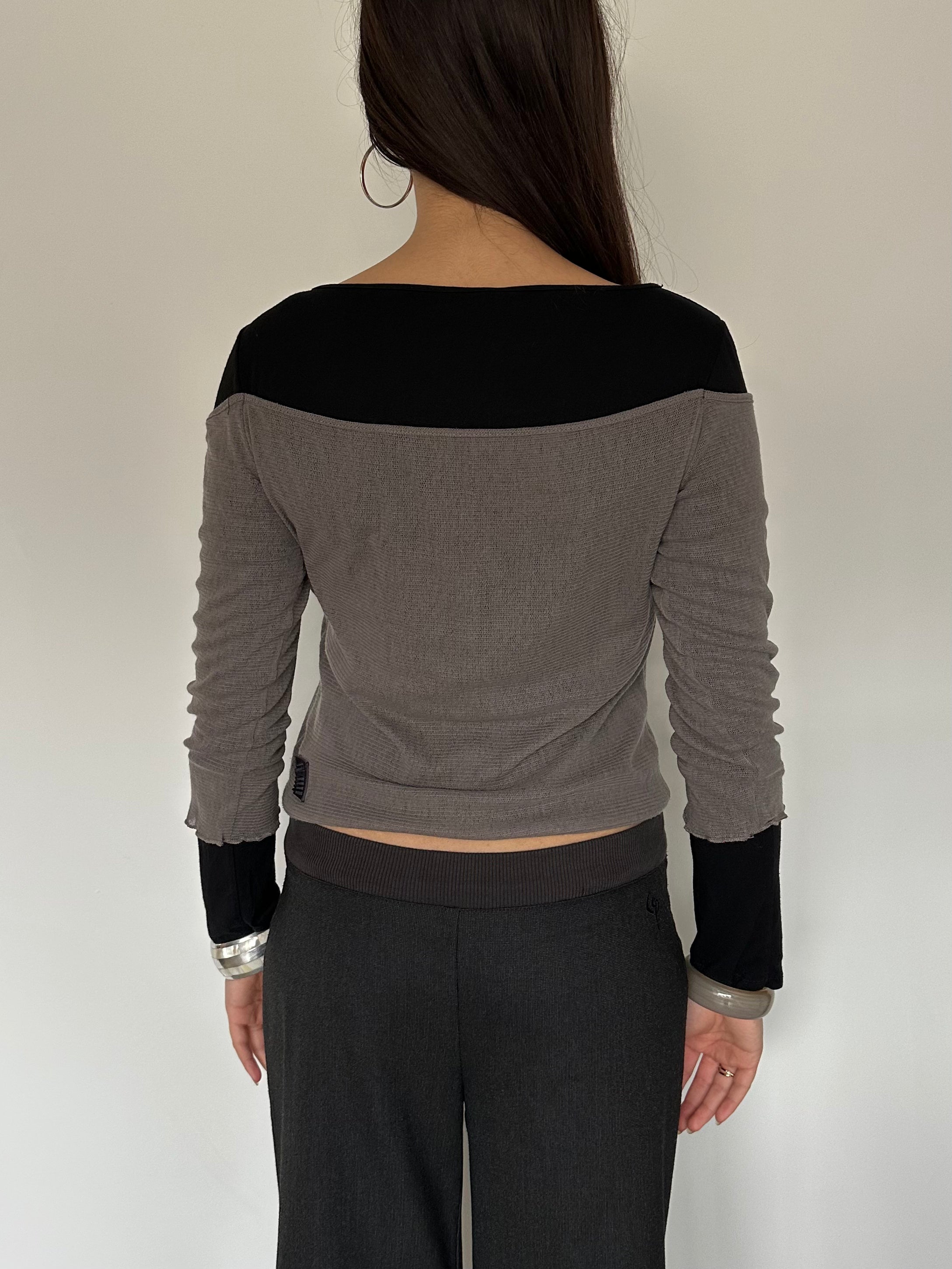 cop copine long sleeve top — size s/m