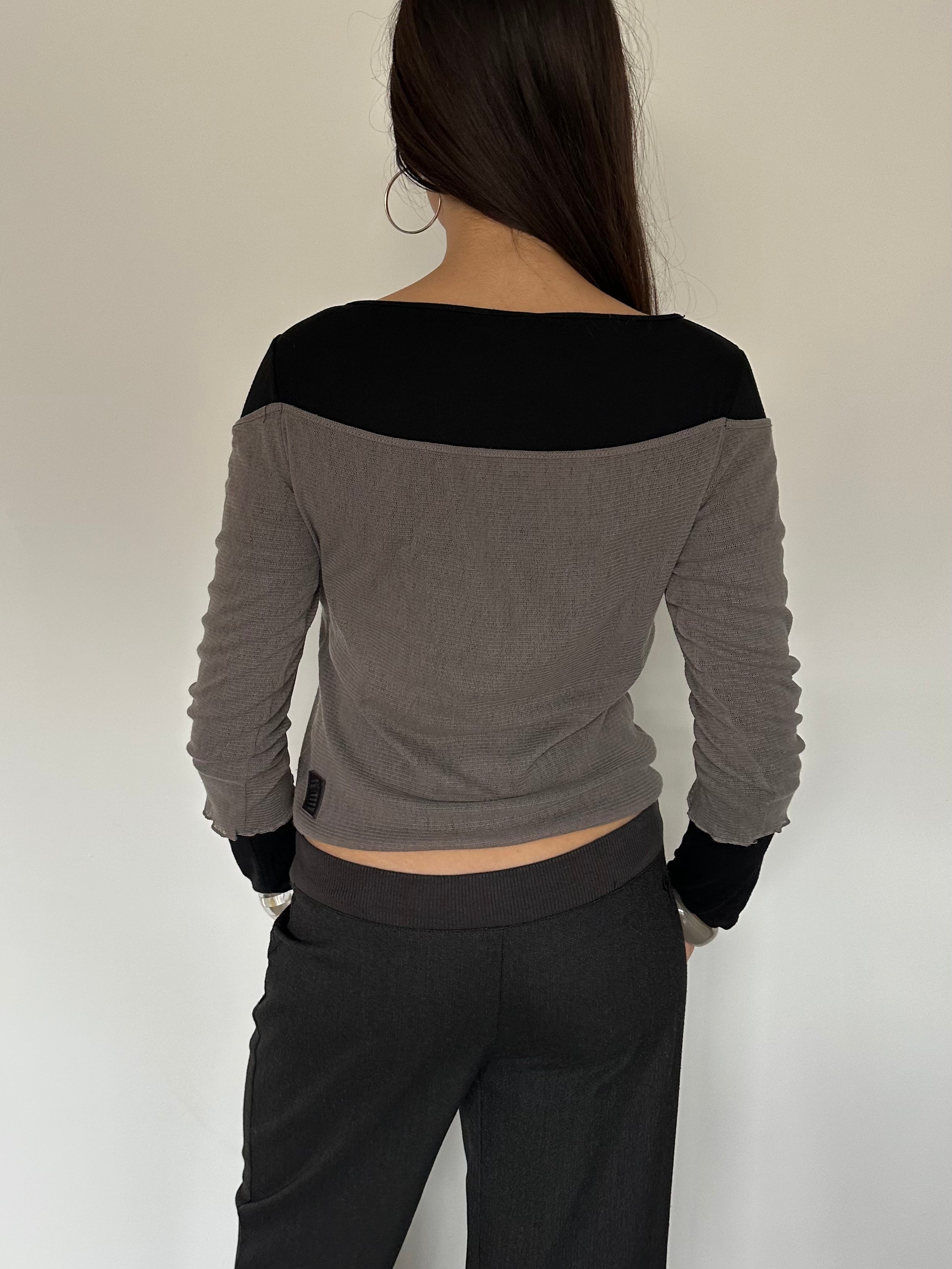 cop copine long sleeve top — size s/m