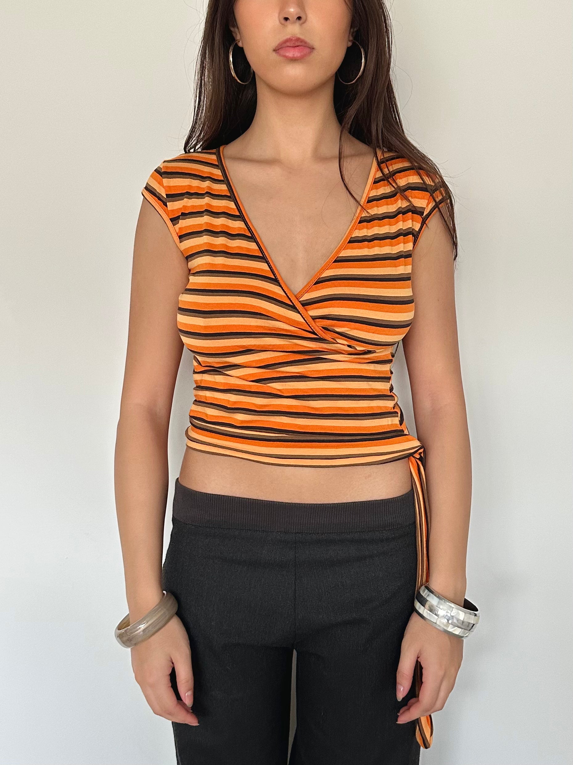 stripe top — size xs/s