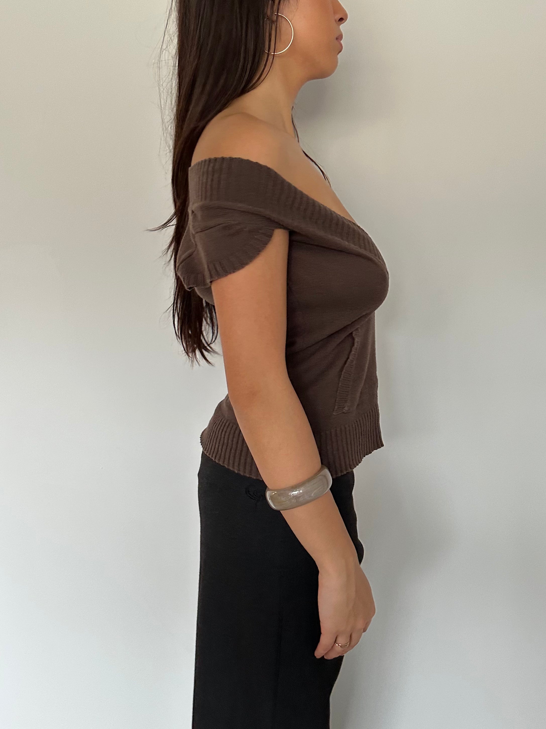 knit top — size s/m