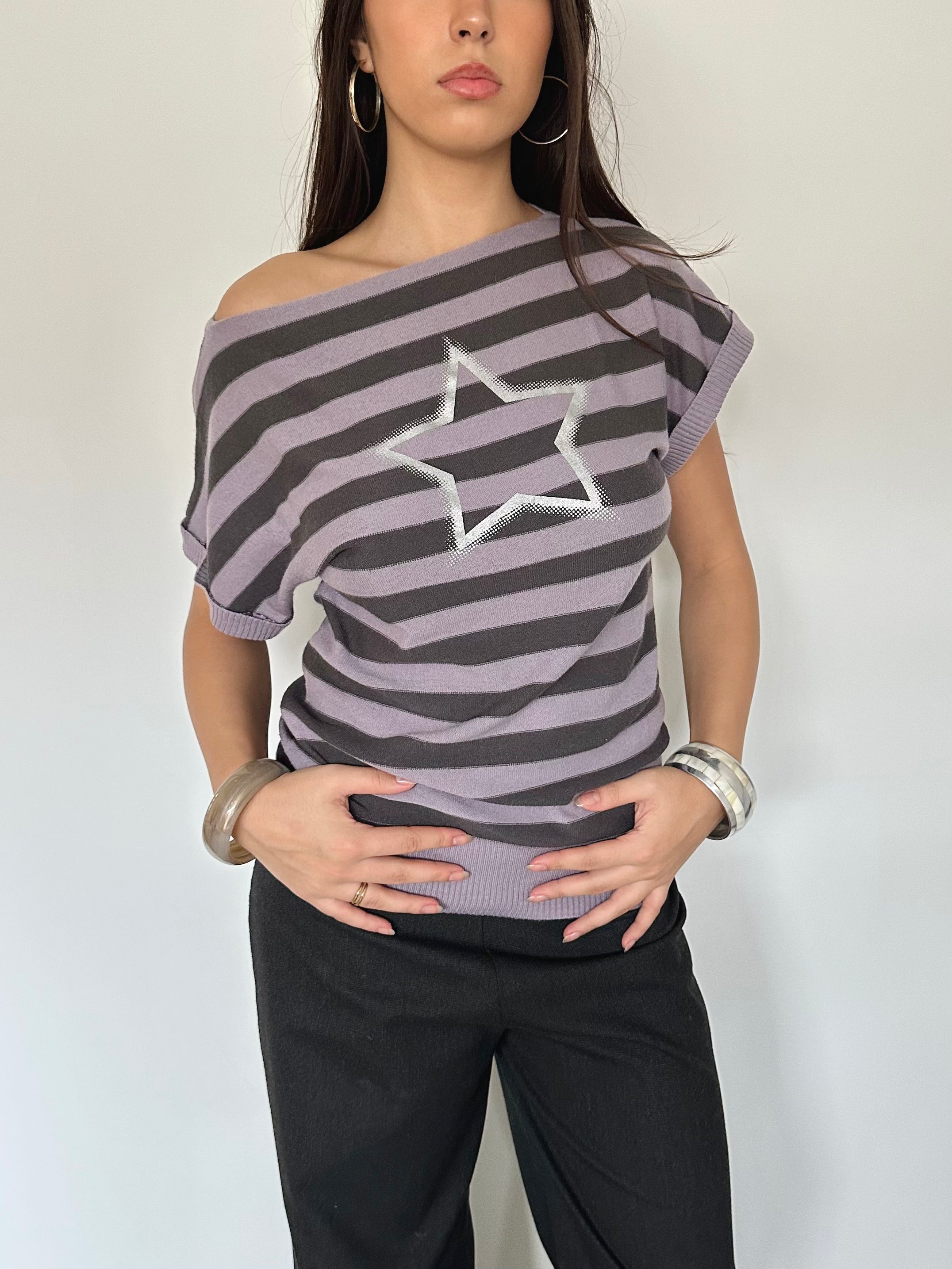 off shoulder knit — size s