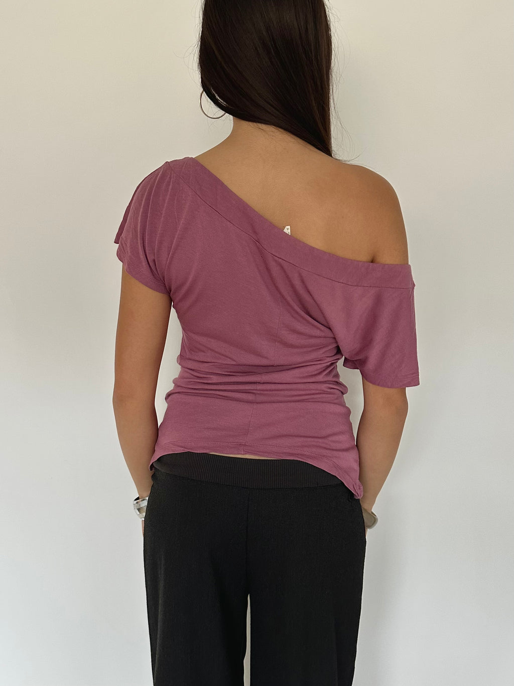 off shoulder tee — size s