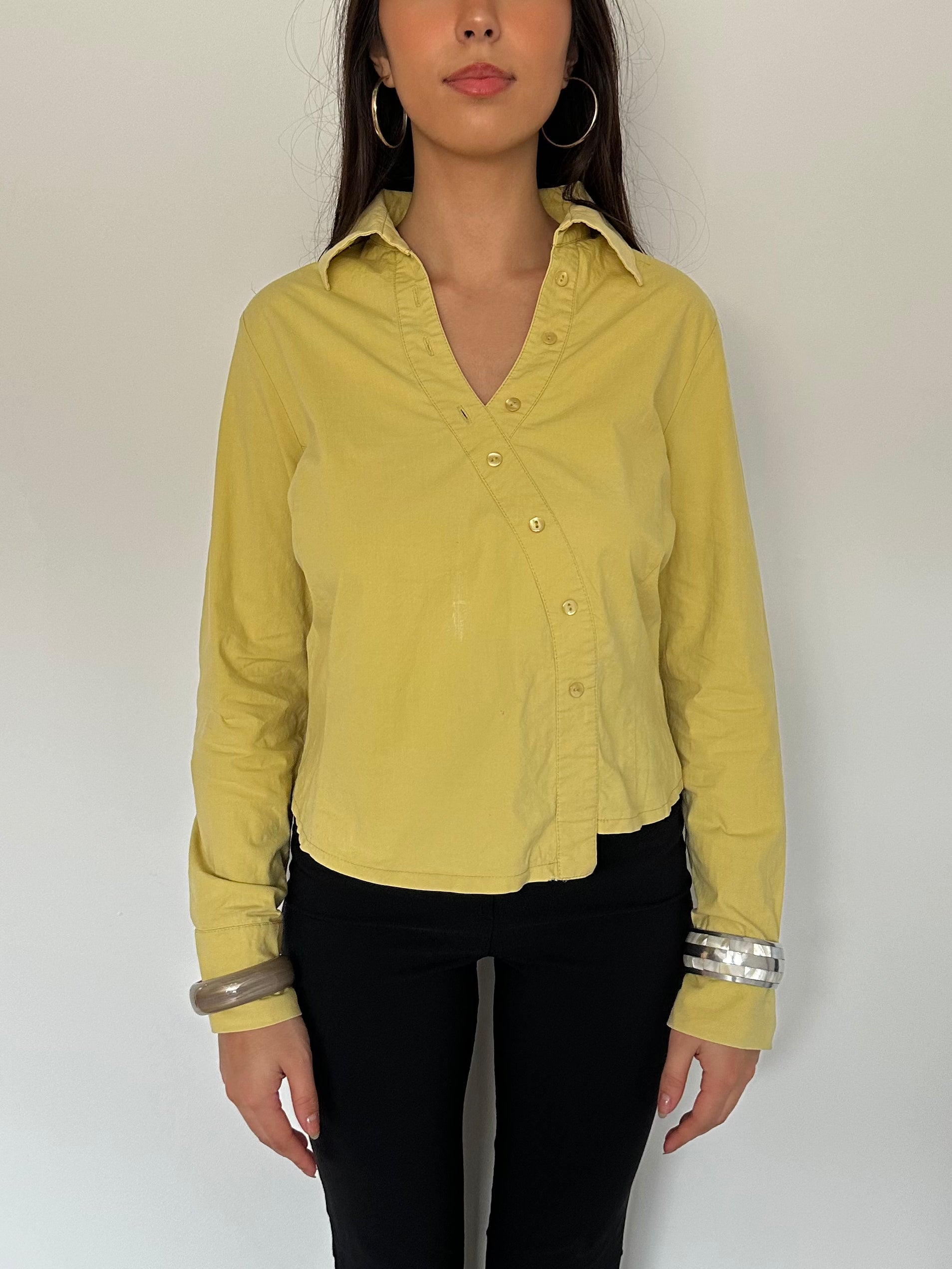 asymmetric shirt — size m