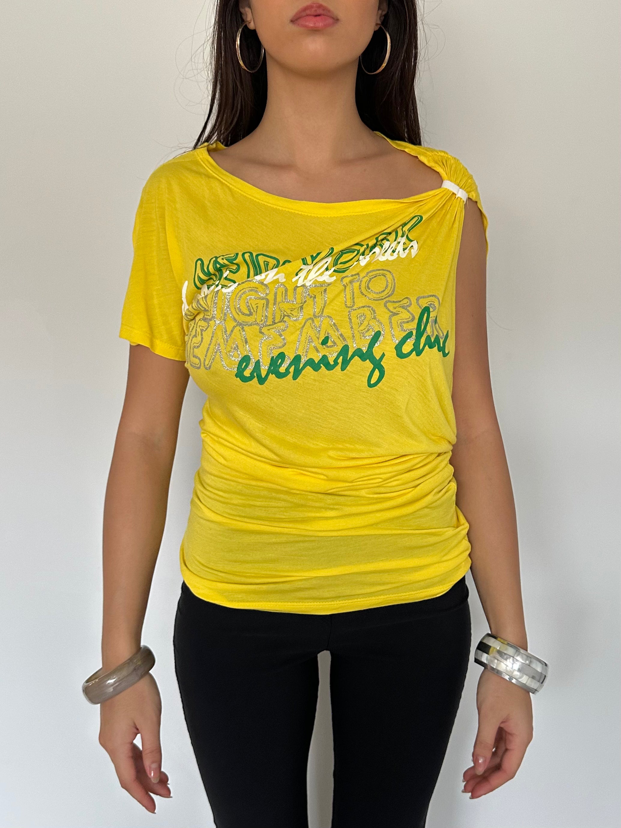 asymmetric slouchy top — size s