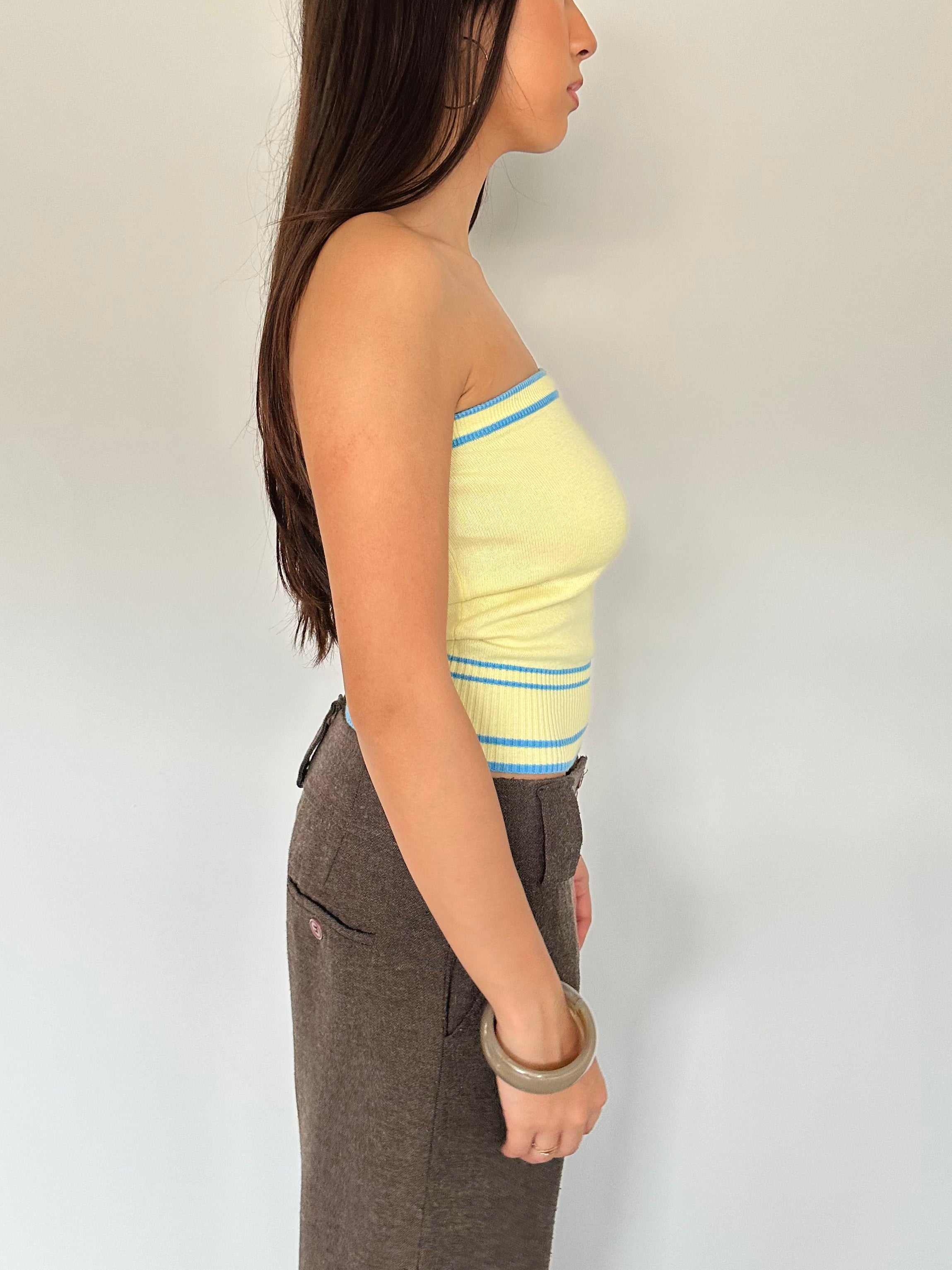 knit tube top — size s