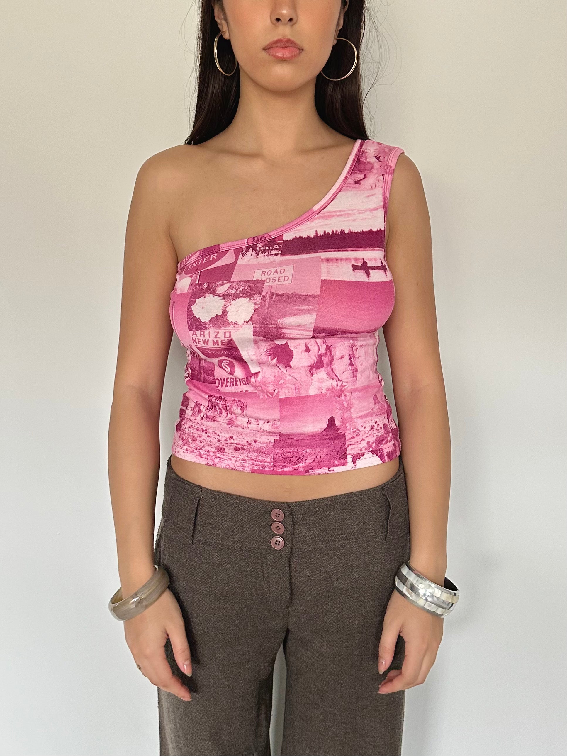 one shoulder top — size s