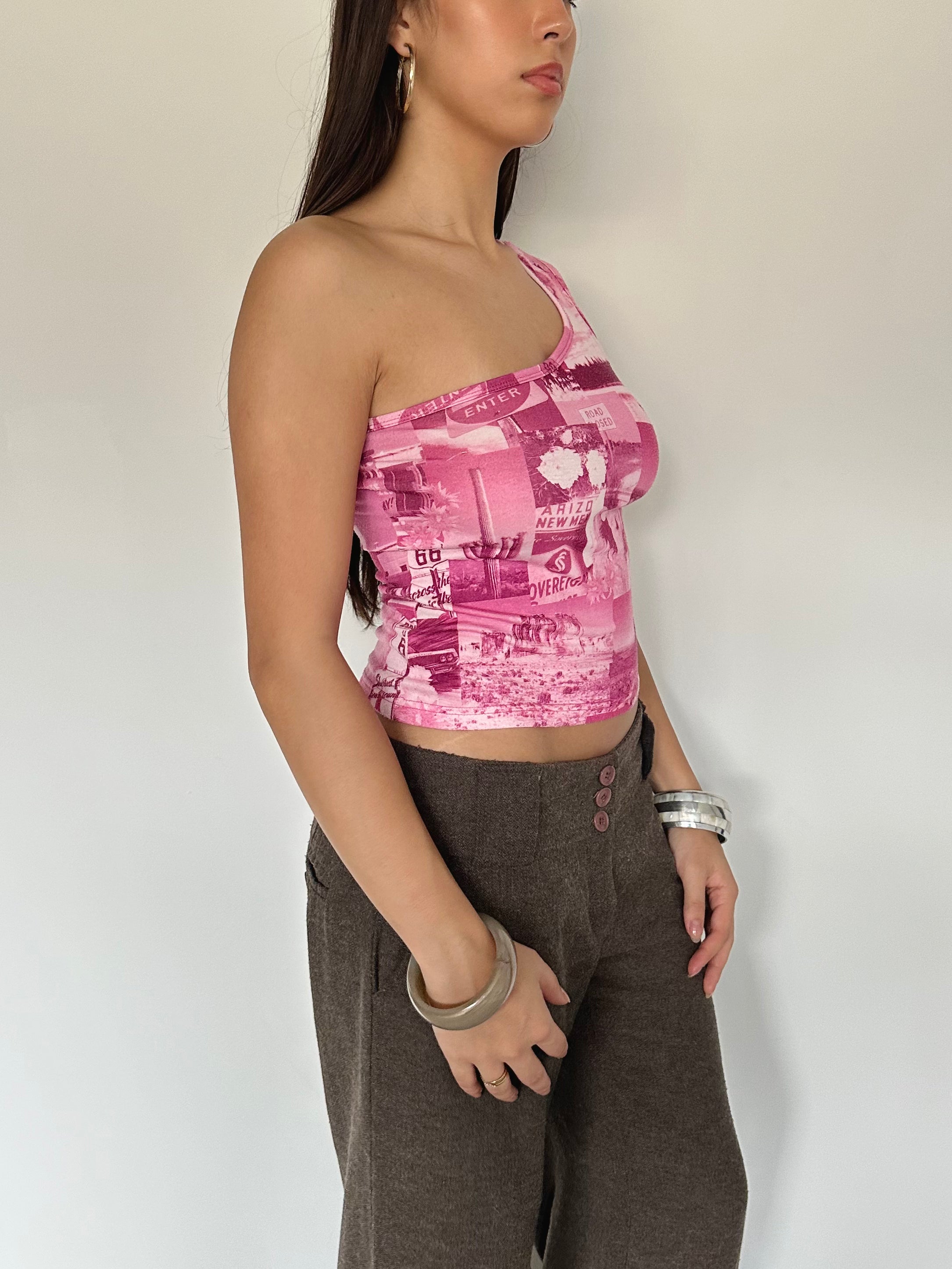 one shoulder top — size s