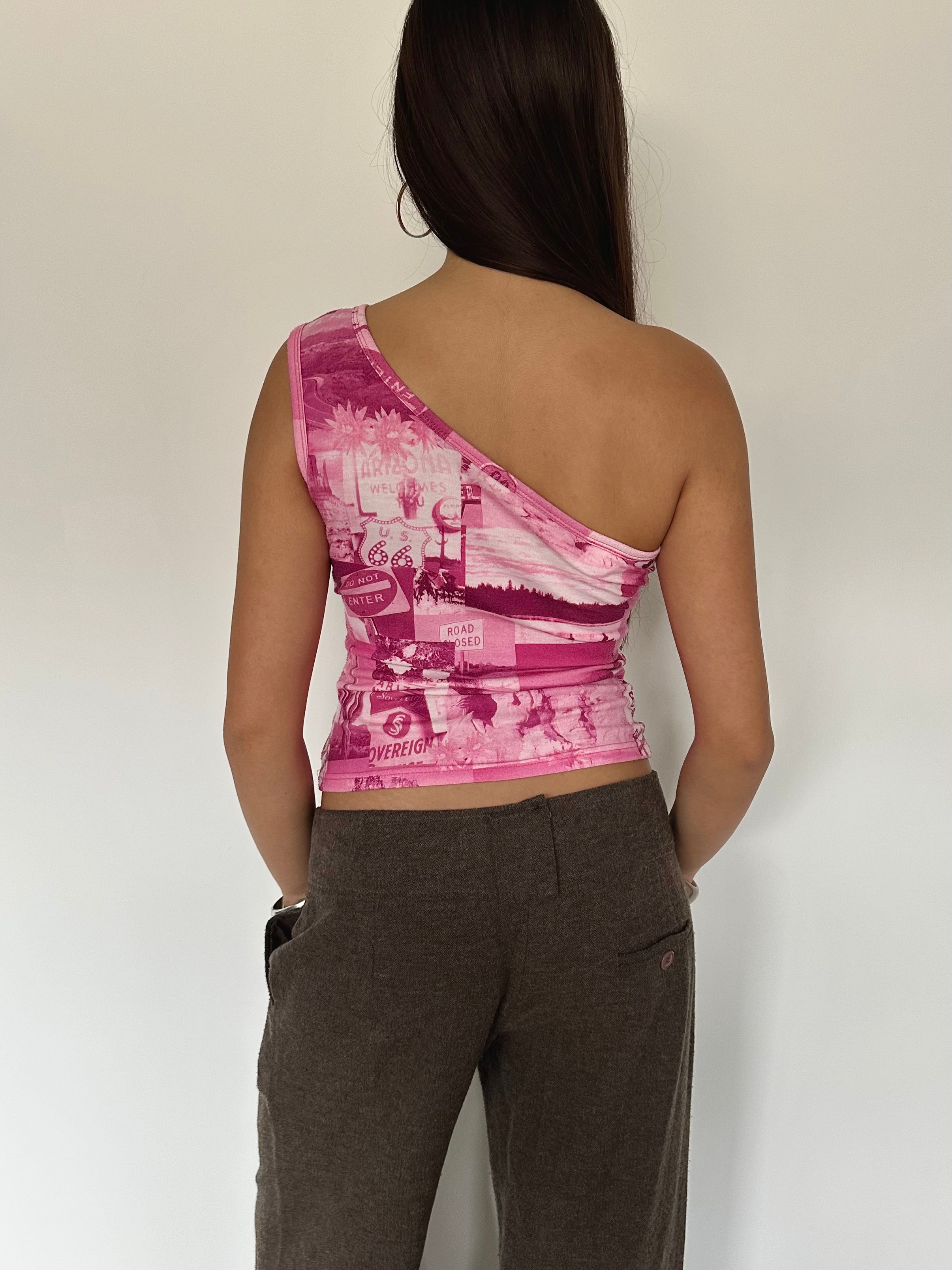 one shoulder top — size s