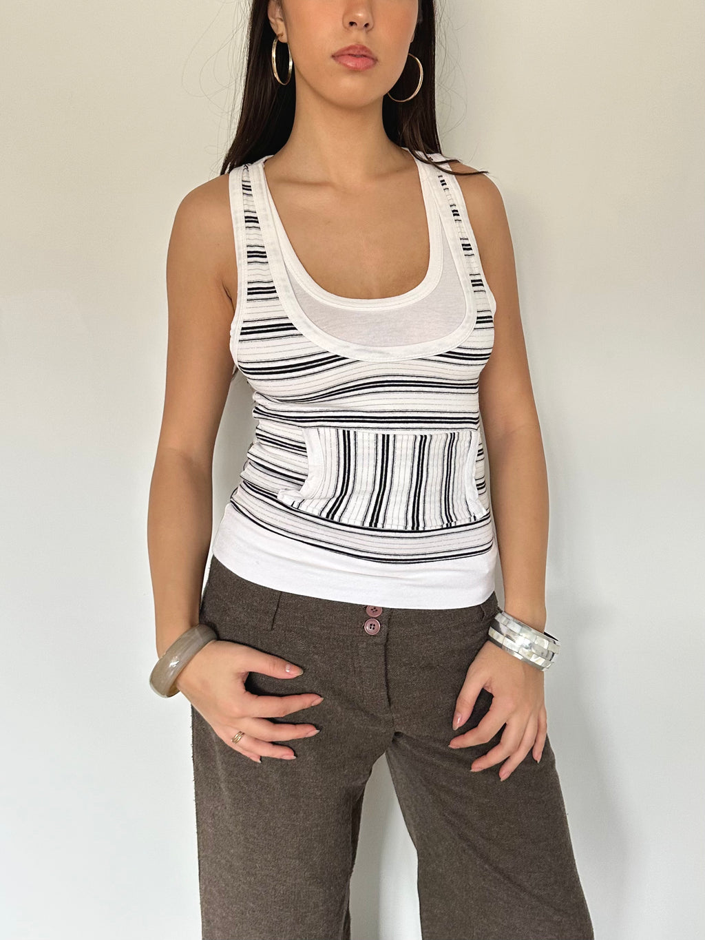 stripe tank top — size xs/s