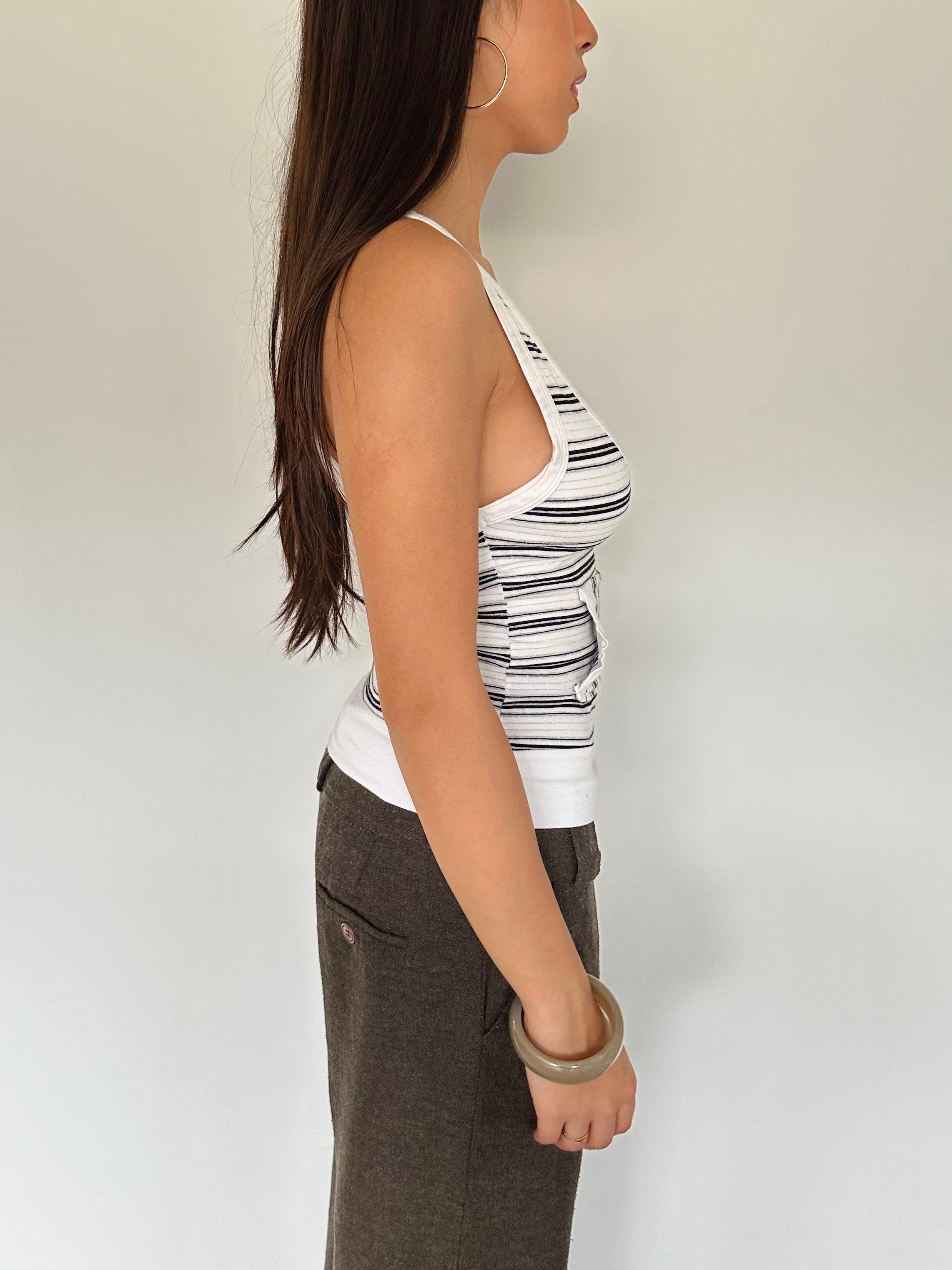 stripe tank top — size xs/s