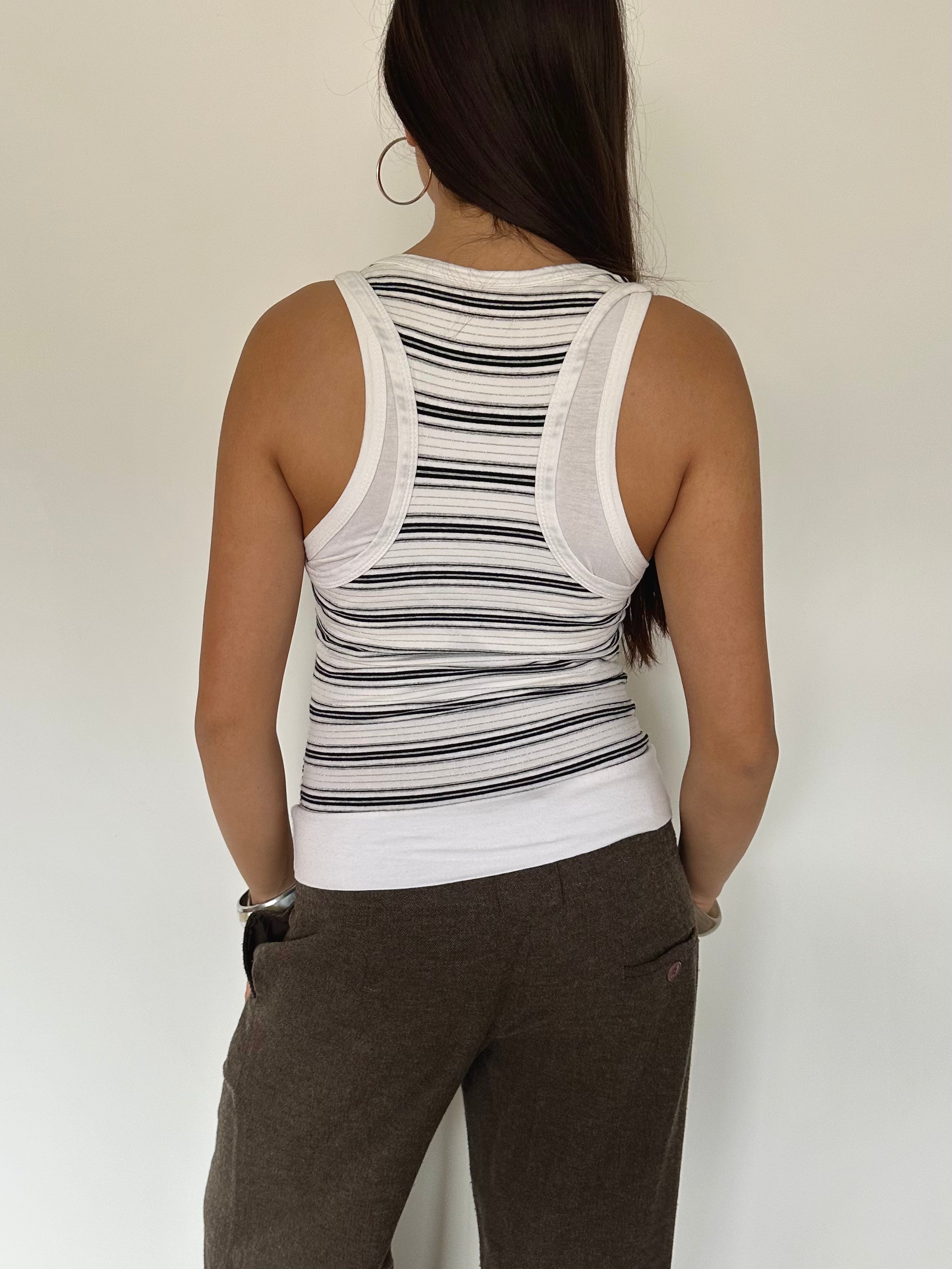 stripe tank top — size xs/s