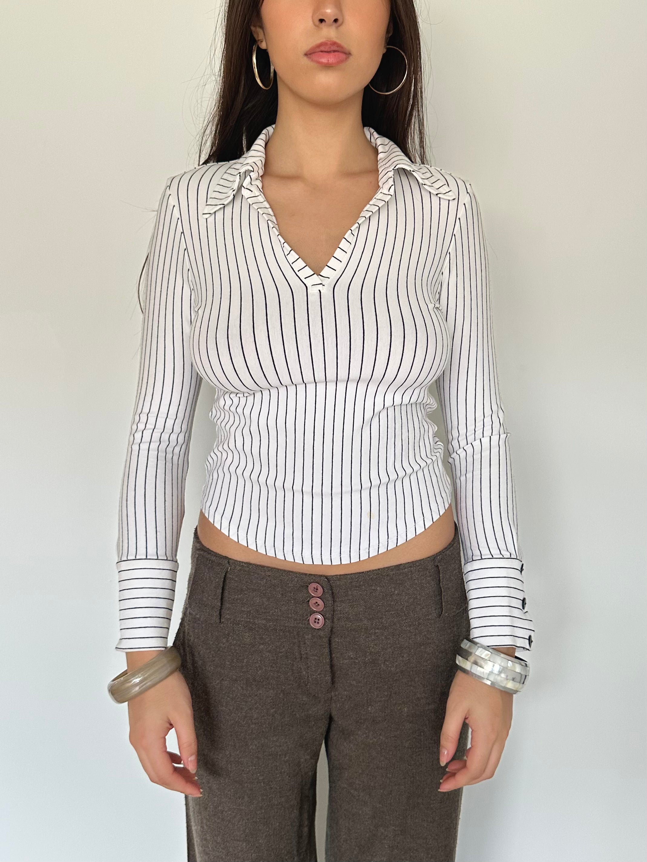 stripe shirt — size xs/s