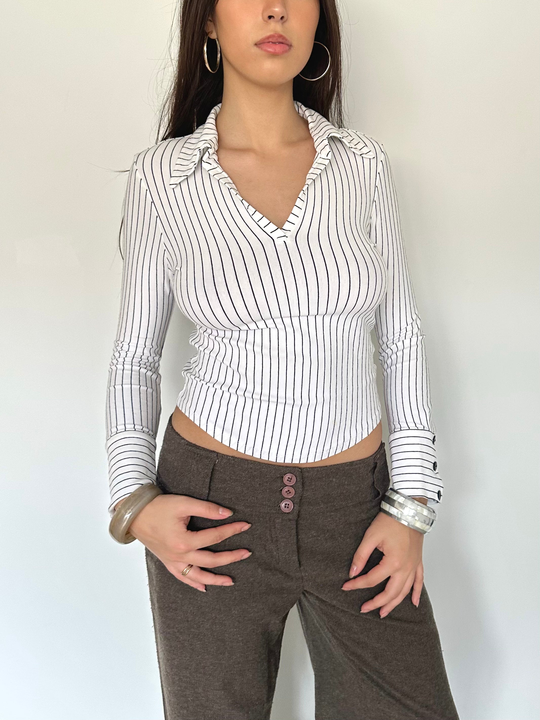 stripe shirt — size xs/s