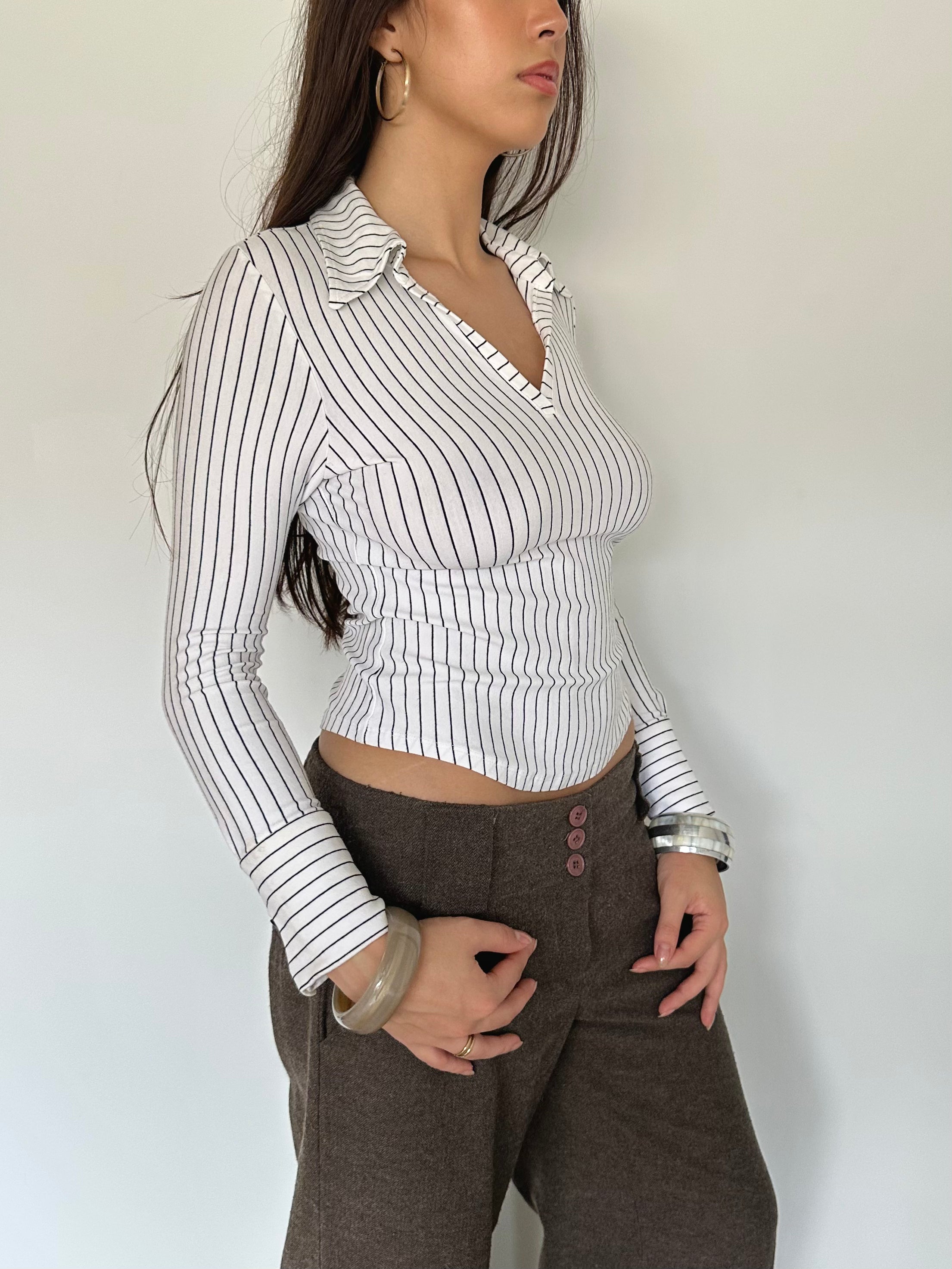stripe shirt — size xs/s