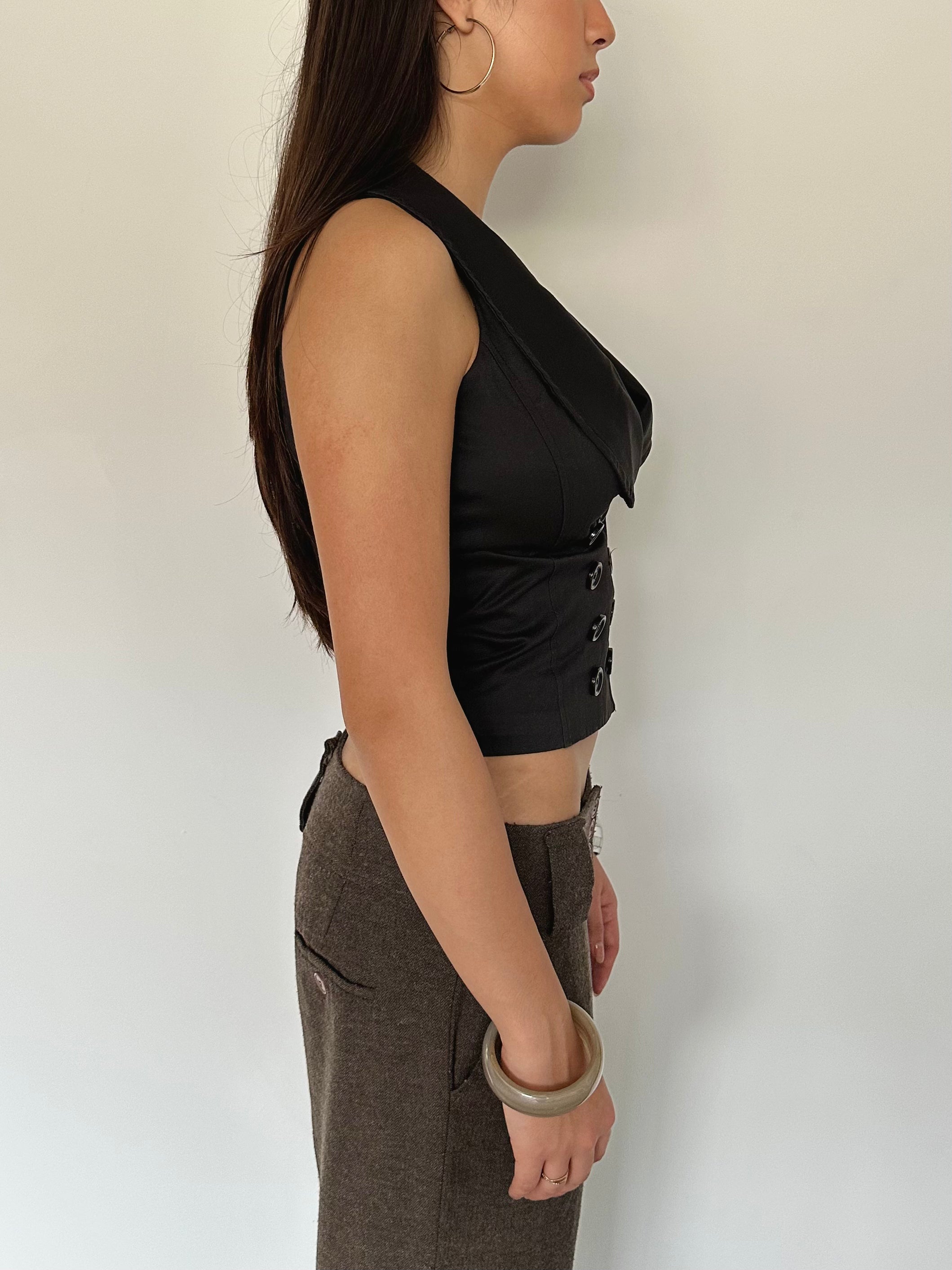 waistcoat top — size xs