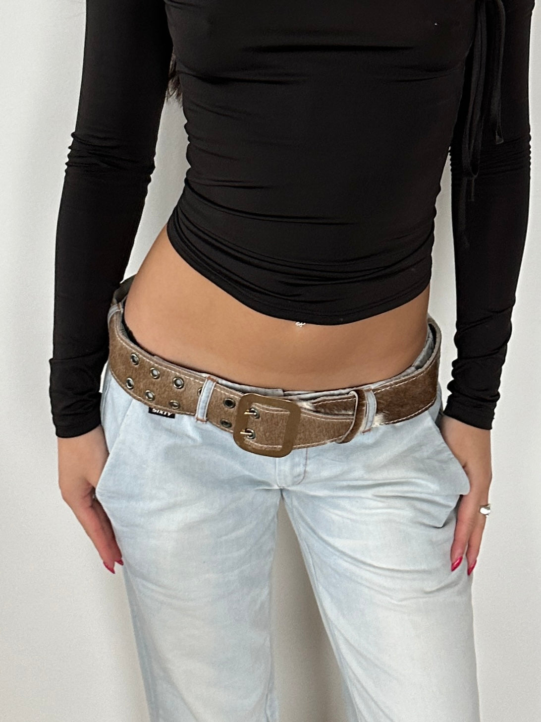 Cow Hide Belt · Size XS