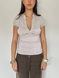 button up blouse — size xs/s