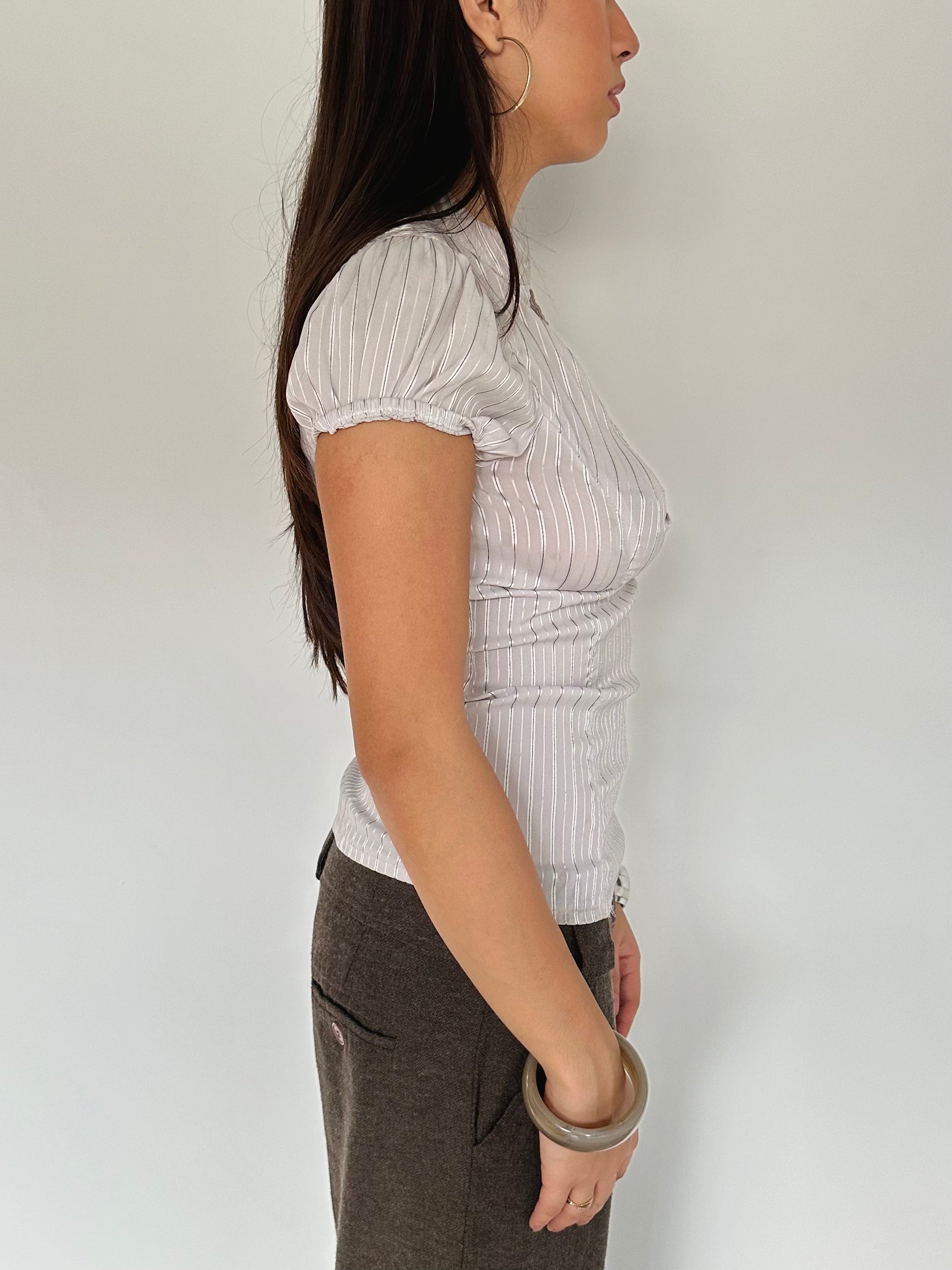 button up blouse — size xs/s