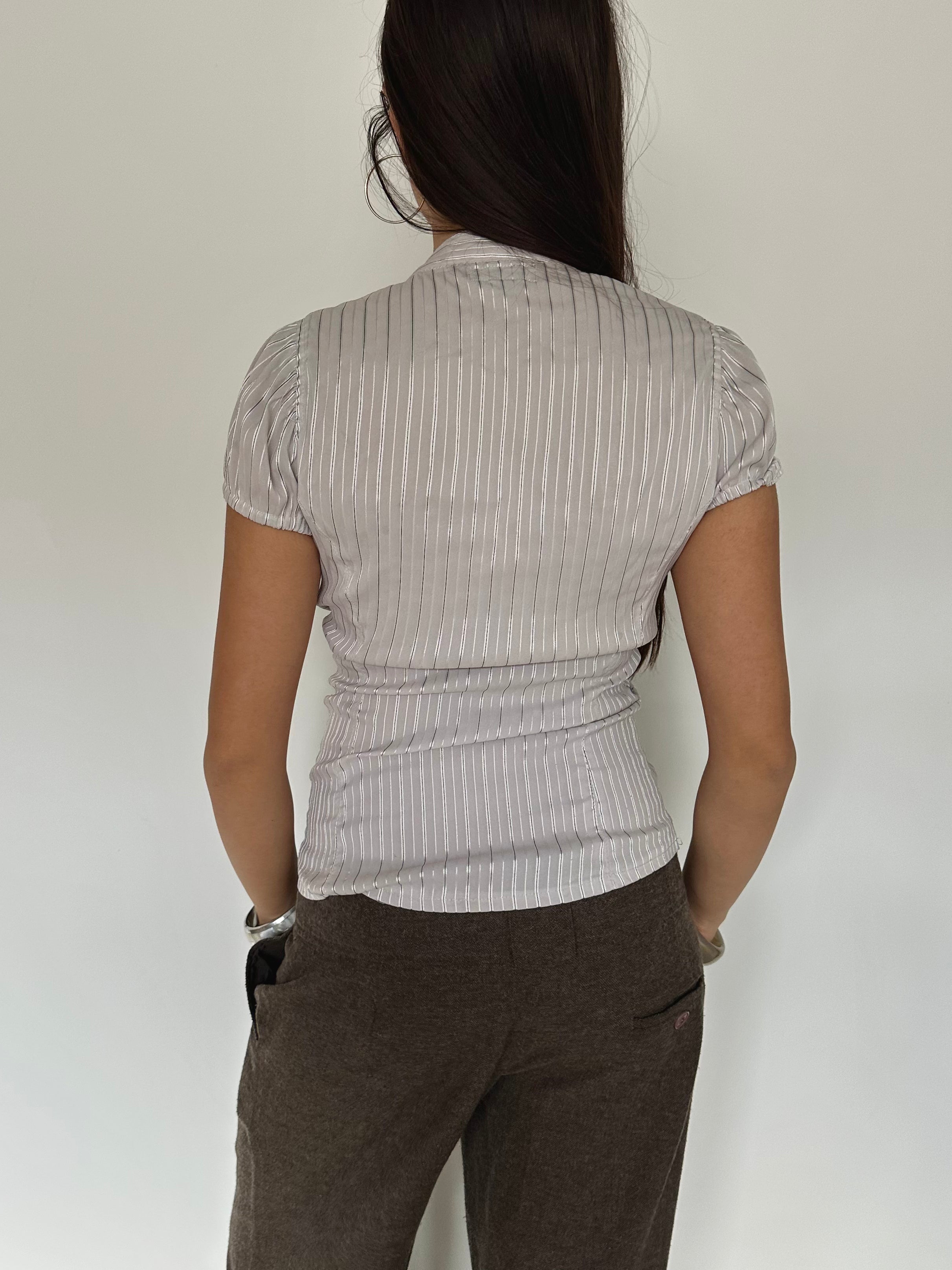 button up blouse — size xs/s
