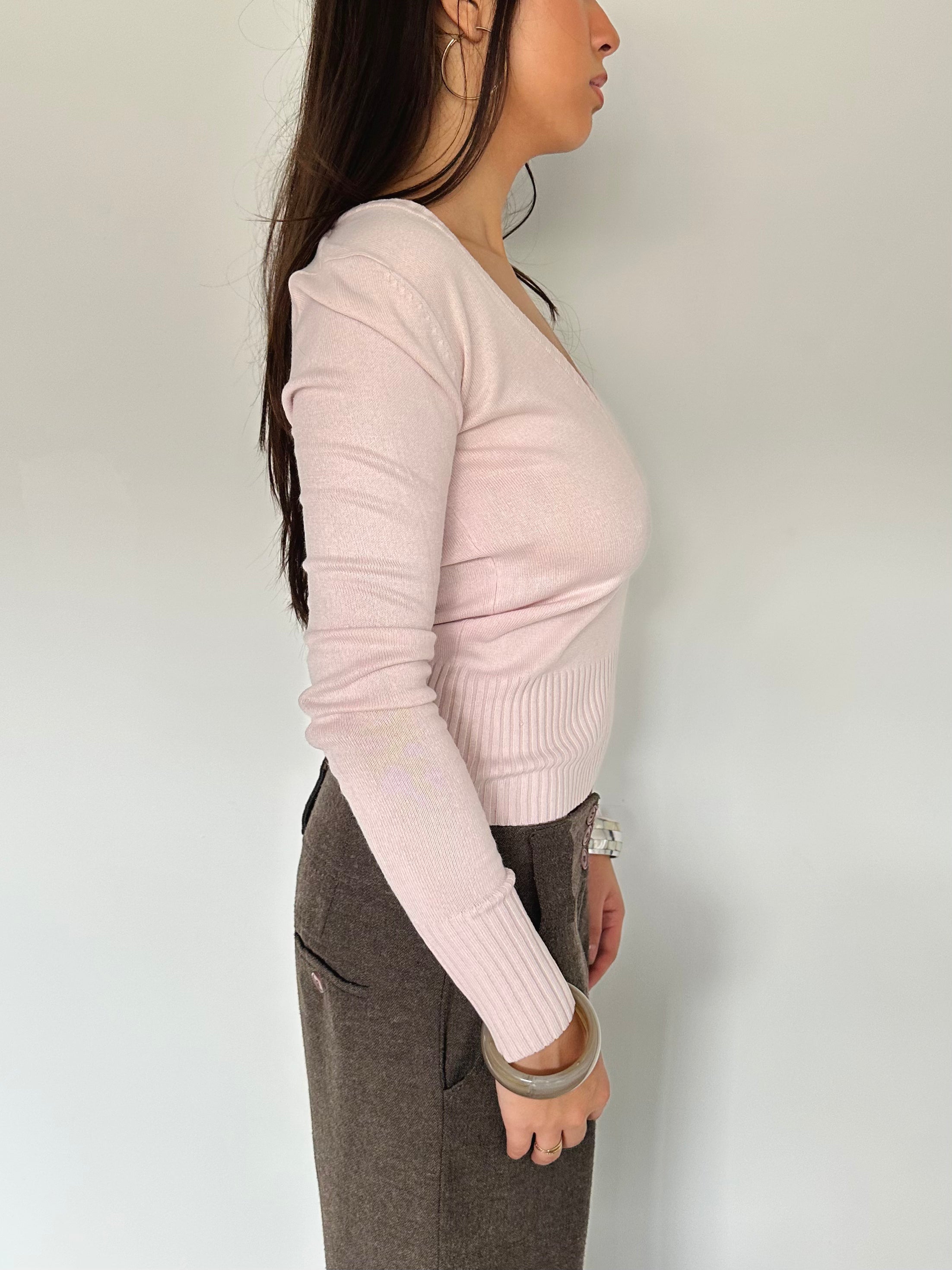 v-neck knit jumper — size s