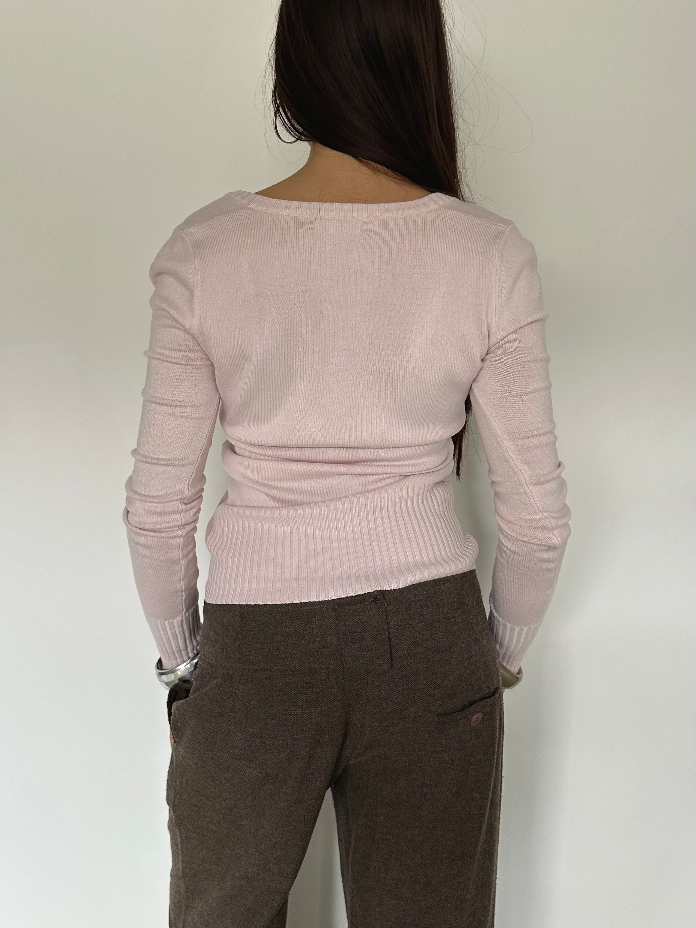 v-neck knit jumper — size s